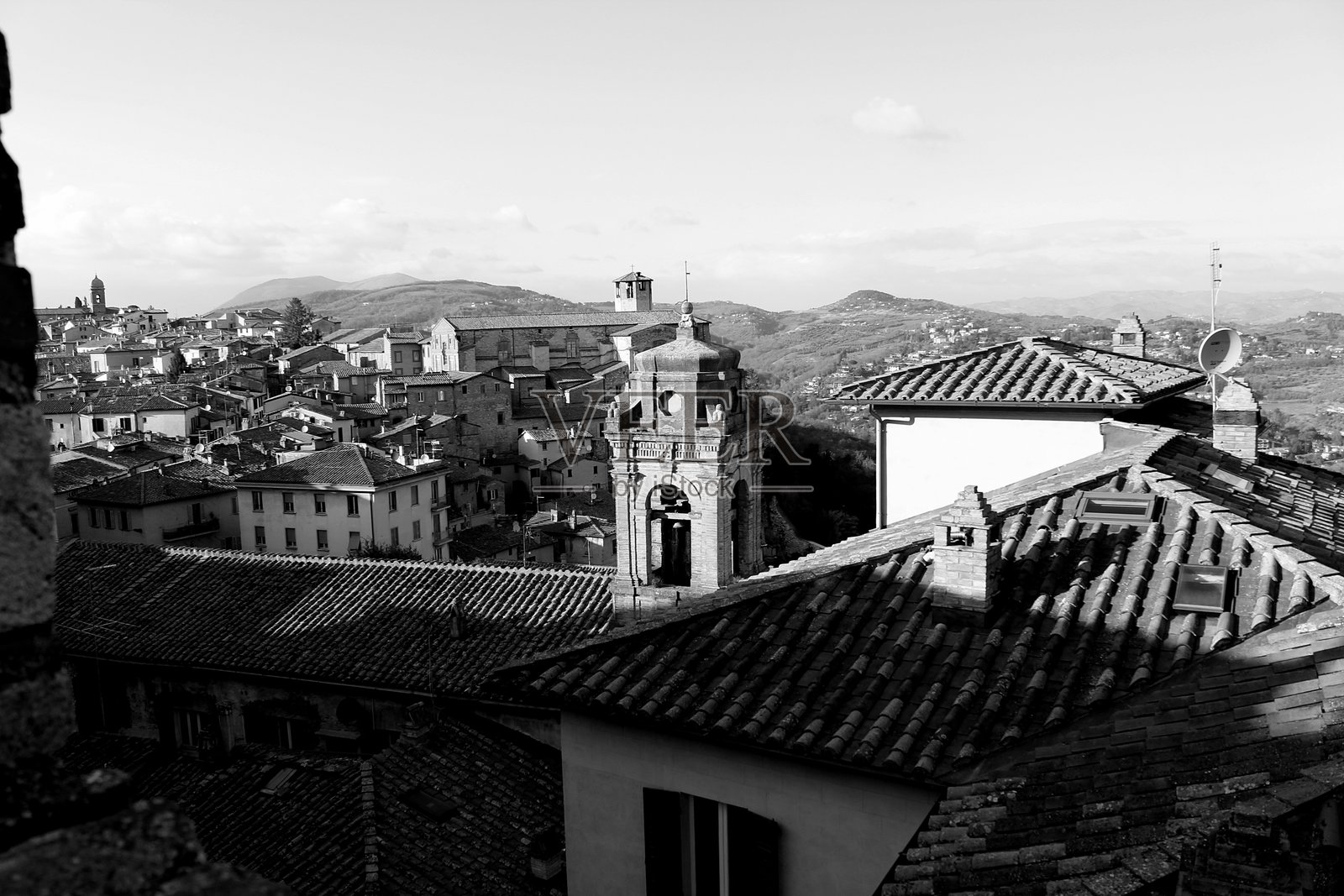 城市屋顶的风景照片摄影图片