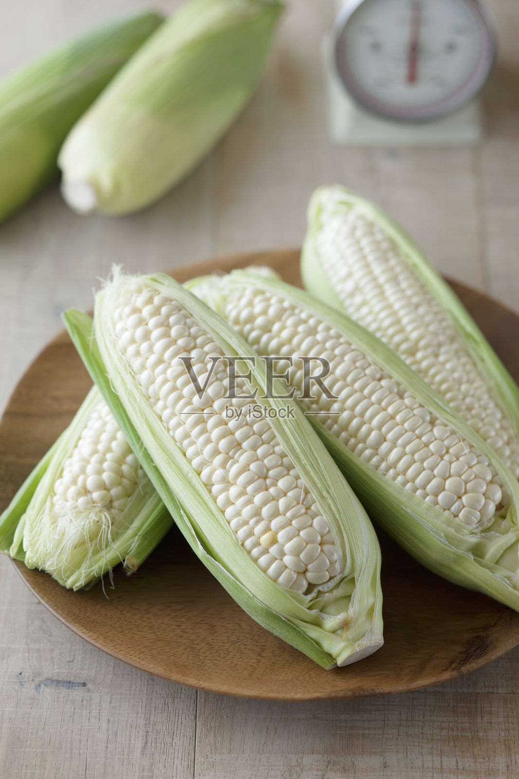 纯白玉米照片摄影图片