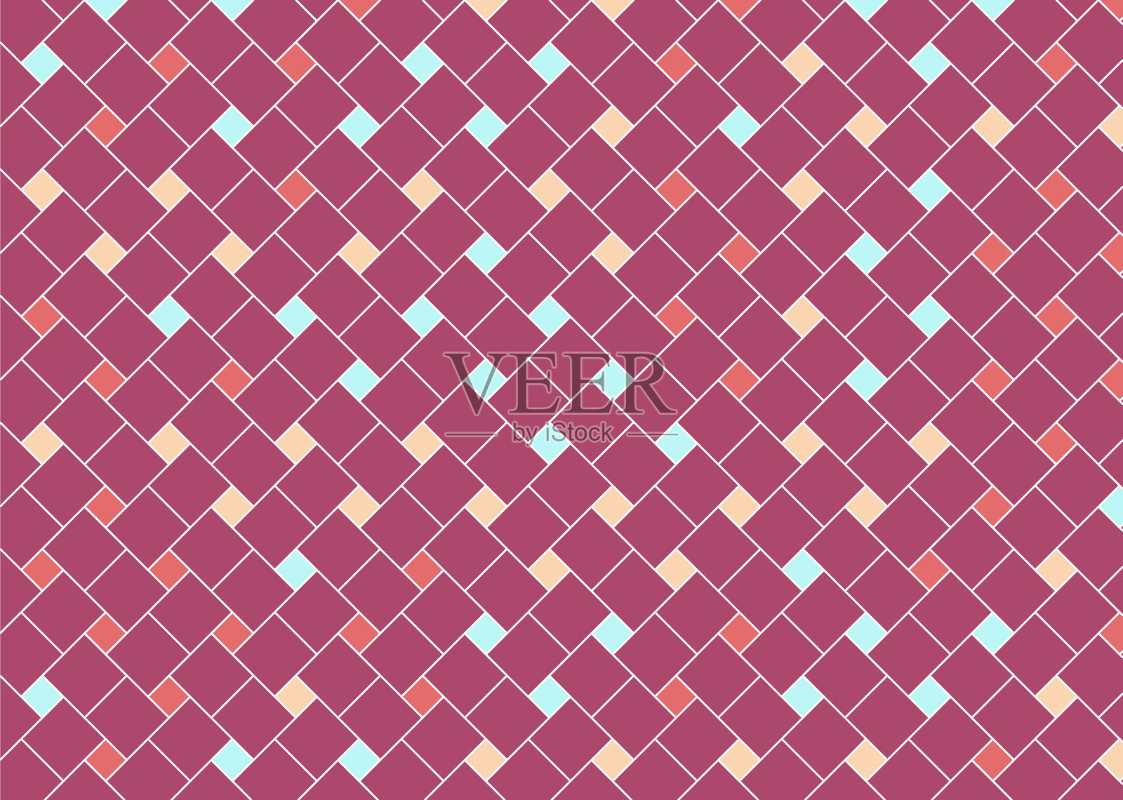 几何图案瓷砖背景插画图片素材