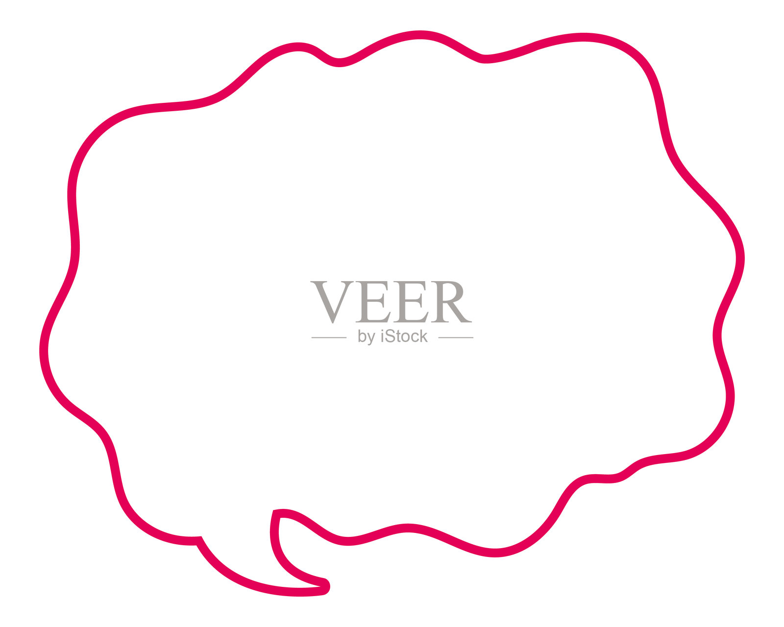 简单的气球柔和线条云朵形状插画图片素材