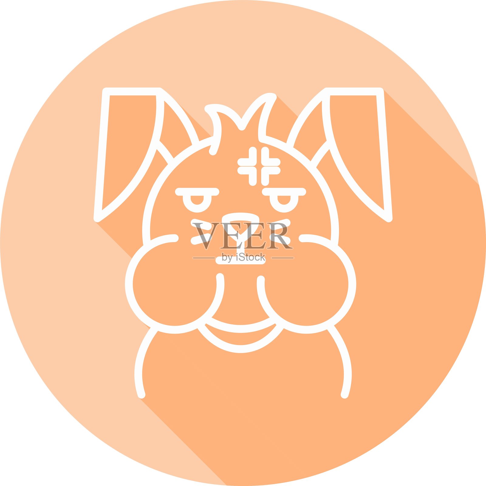 烦恼的新图标设计创意插画图片素材