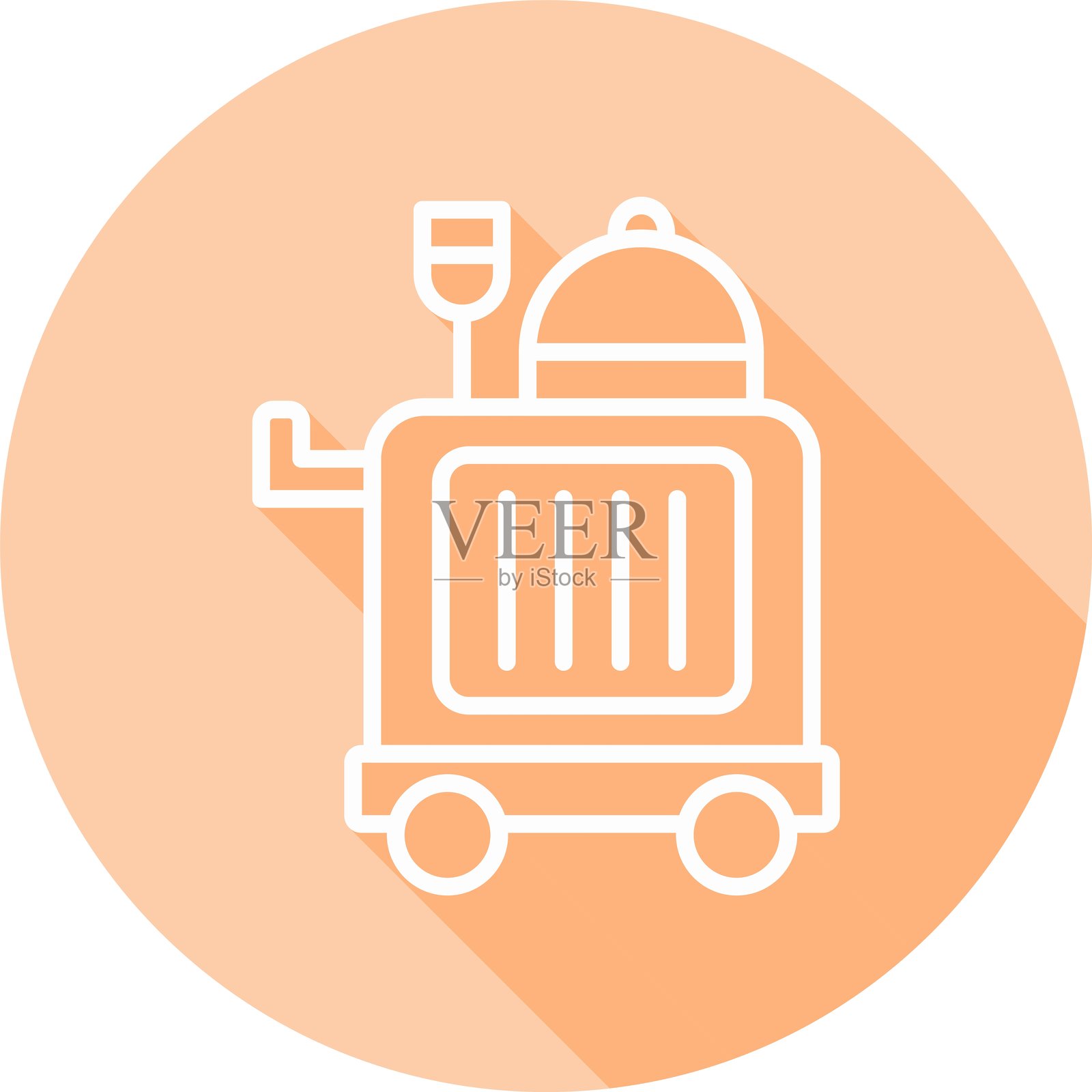 食品车新图标设计创意插画图片素材