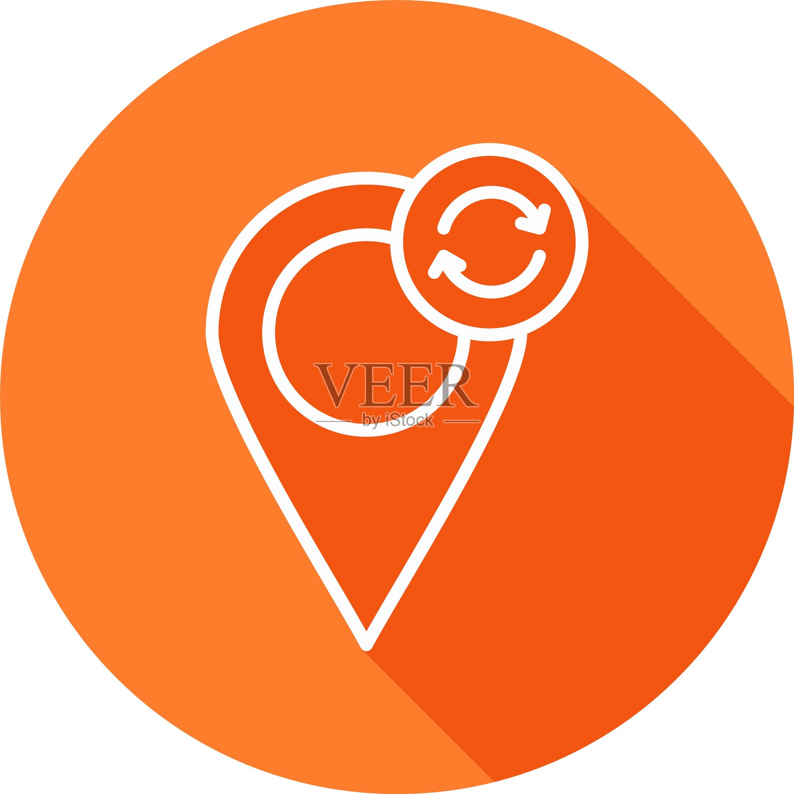 刷新数据新图标设计创意插画图片素材