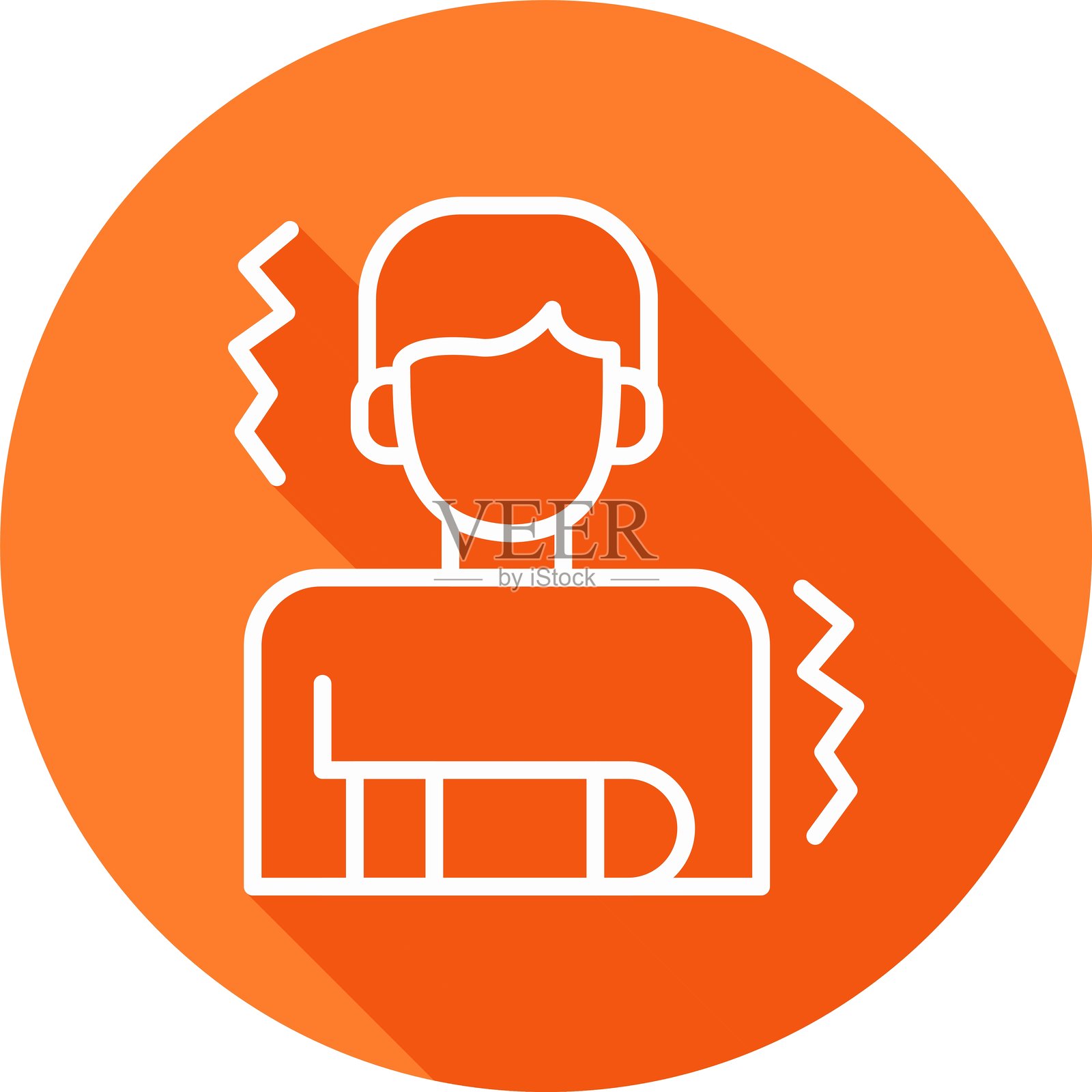 创意的新图标设计：恐慌插画图片素材