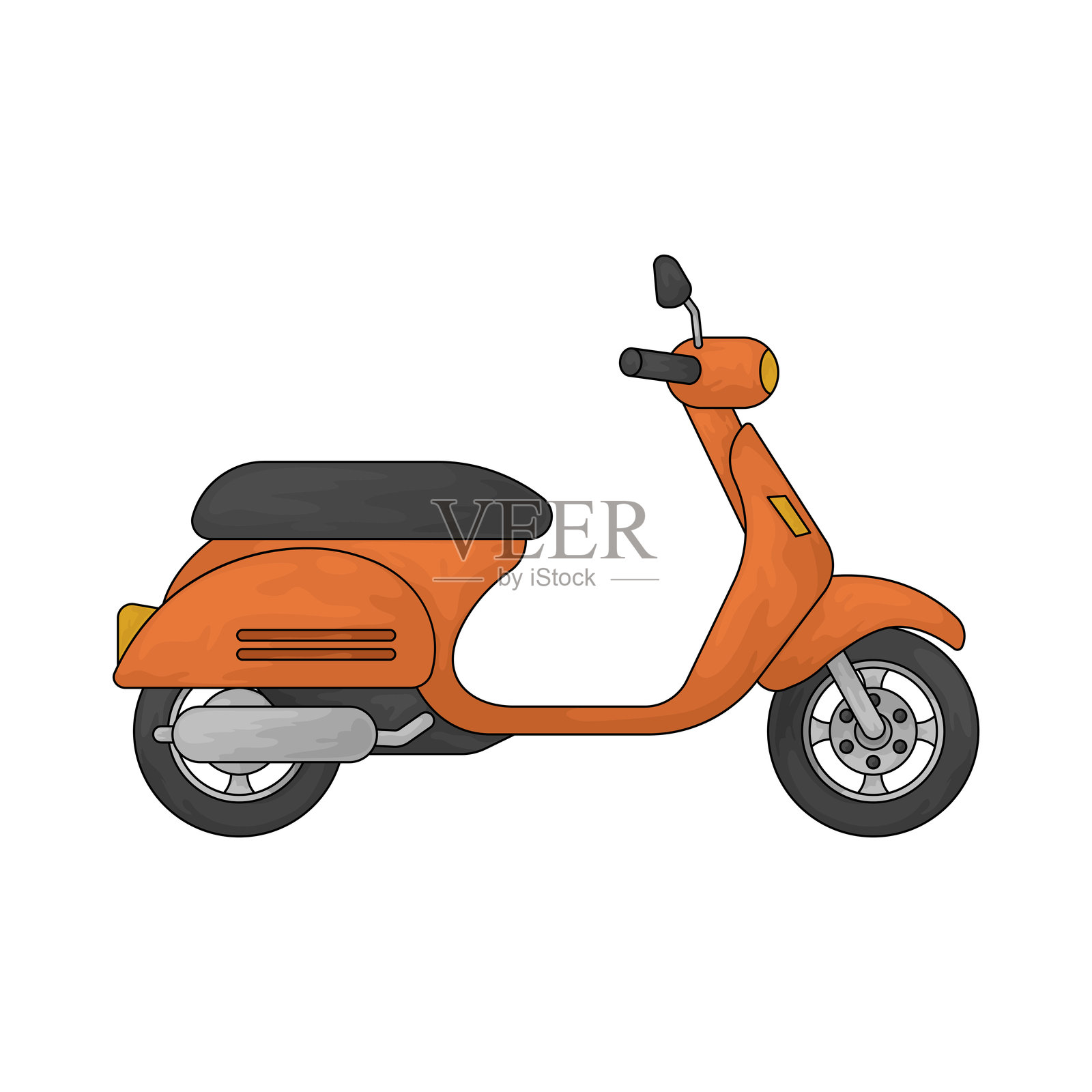 摩托车插画图片素材