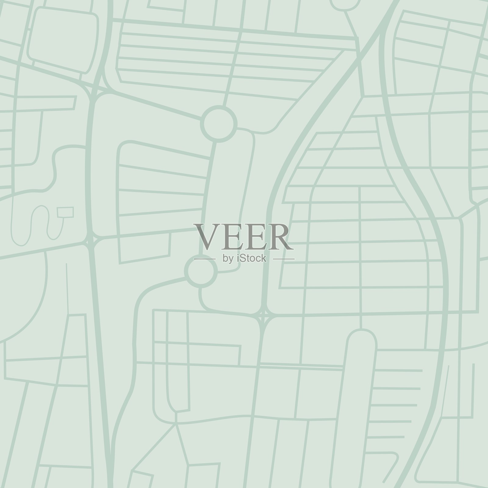 城市地图简单矢量插图插画图片素材