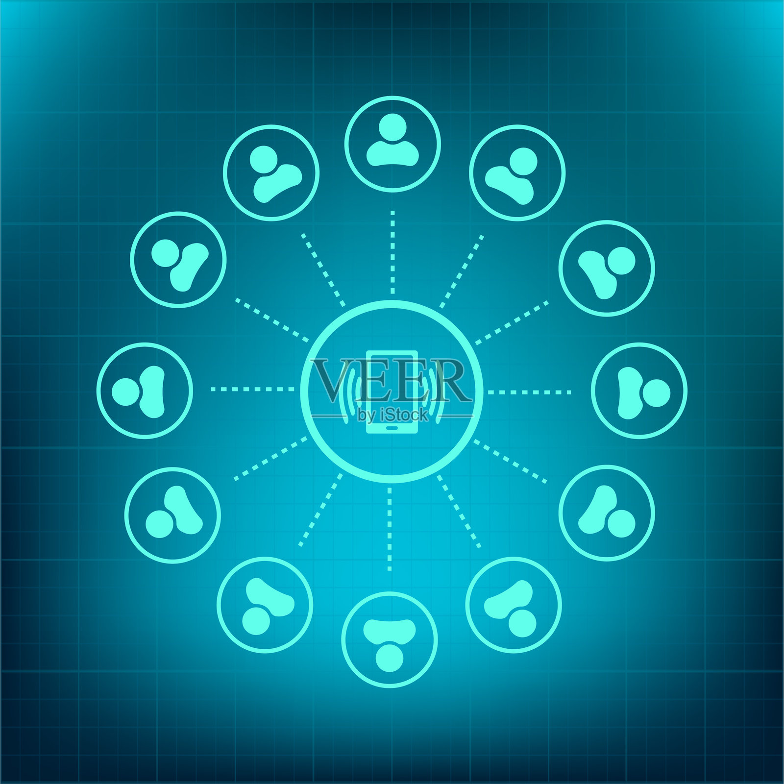 全球沟通概念插画图片素材