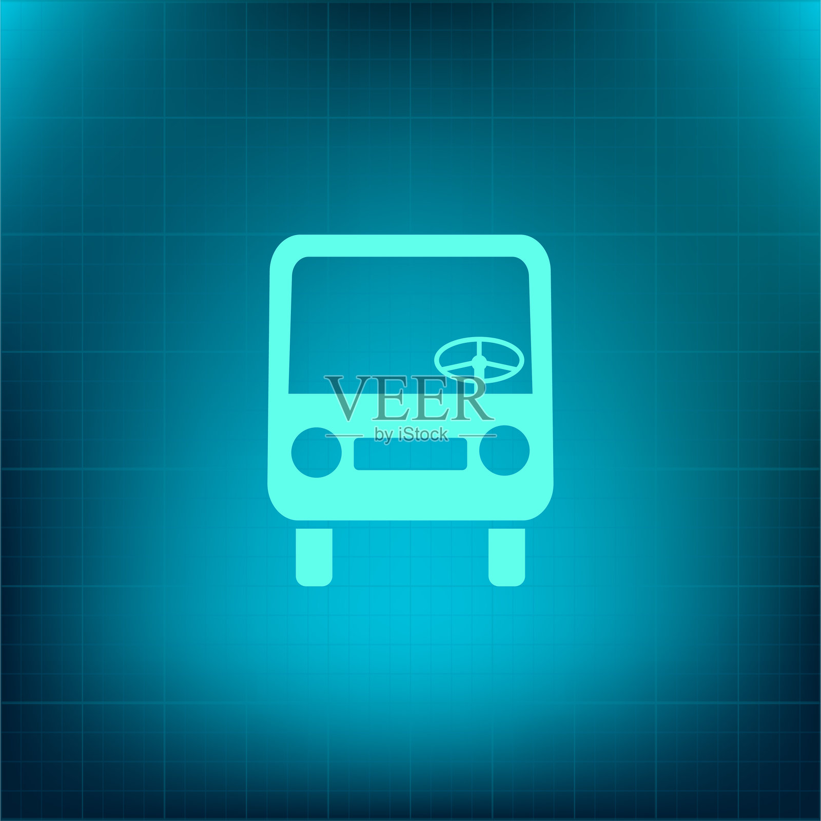 公交车图标插画图片素材