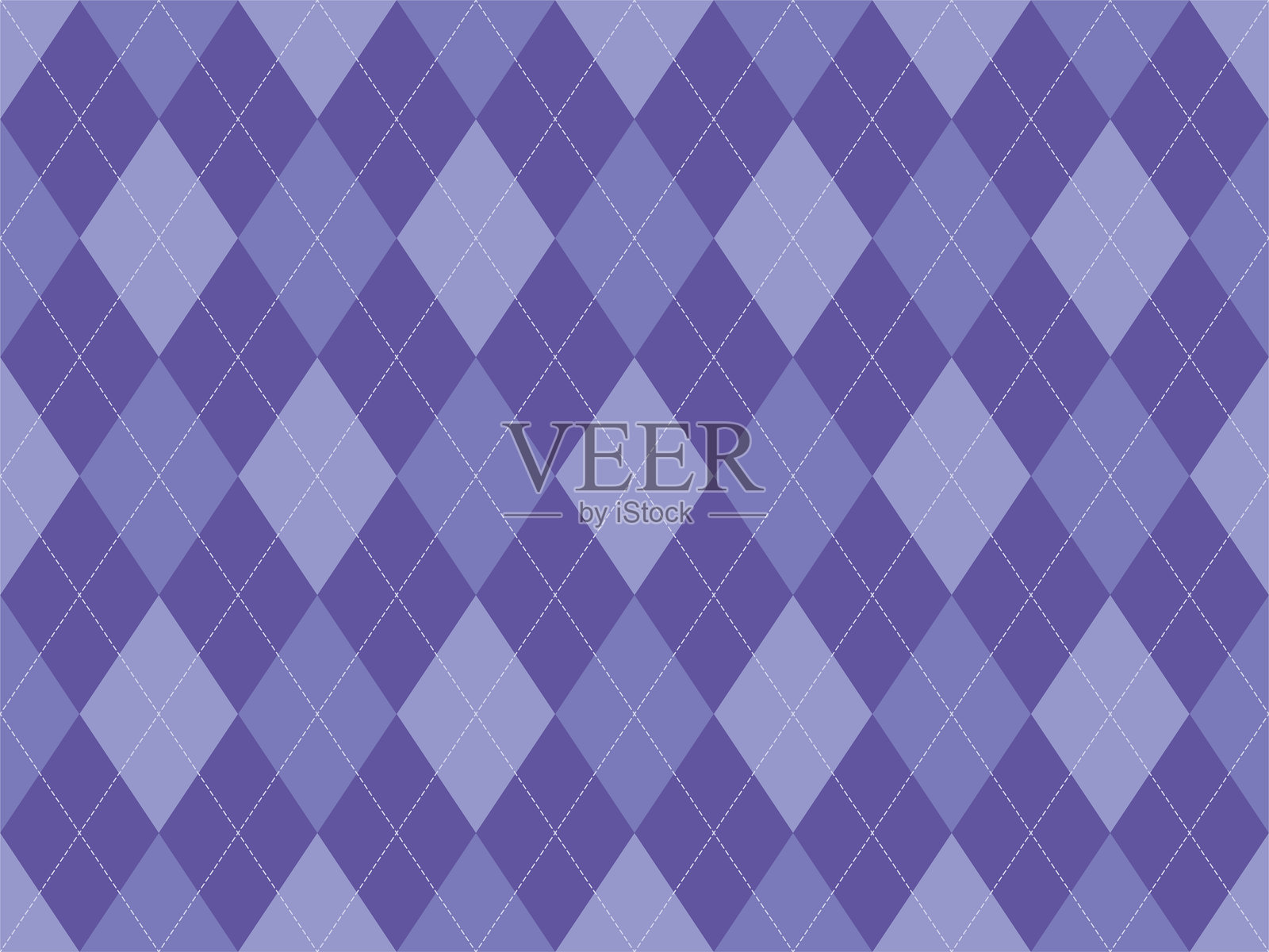 优雅的菱形图案，呈现不同深浅的紫色。适用于纺织品、设计项目和高雅的演示背景。经典而精致的风格。插画图片素材
