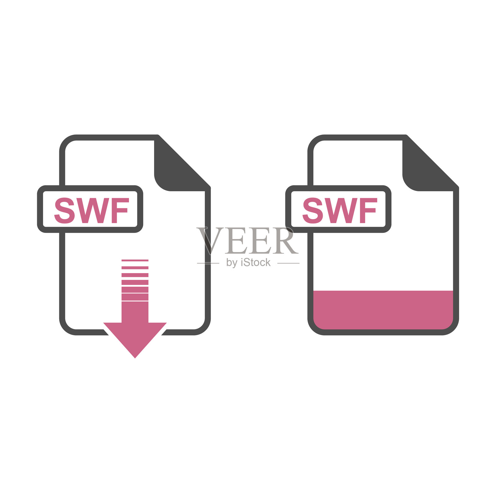 SWF格式下载图标插画图片素材