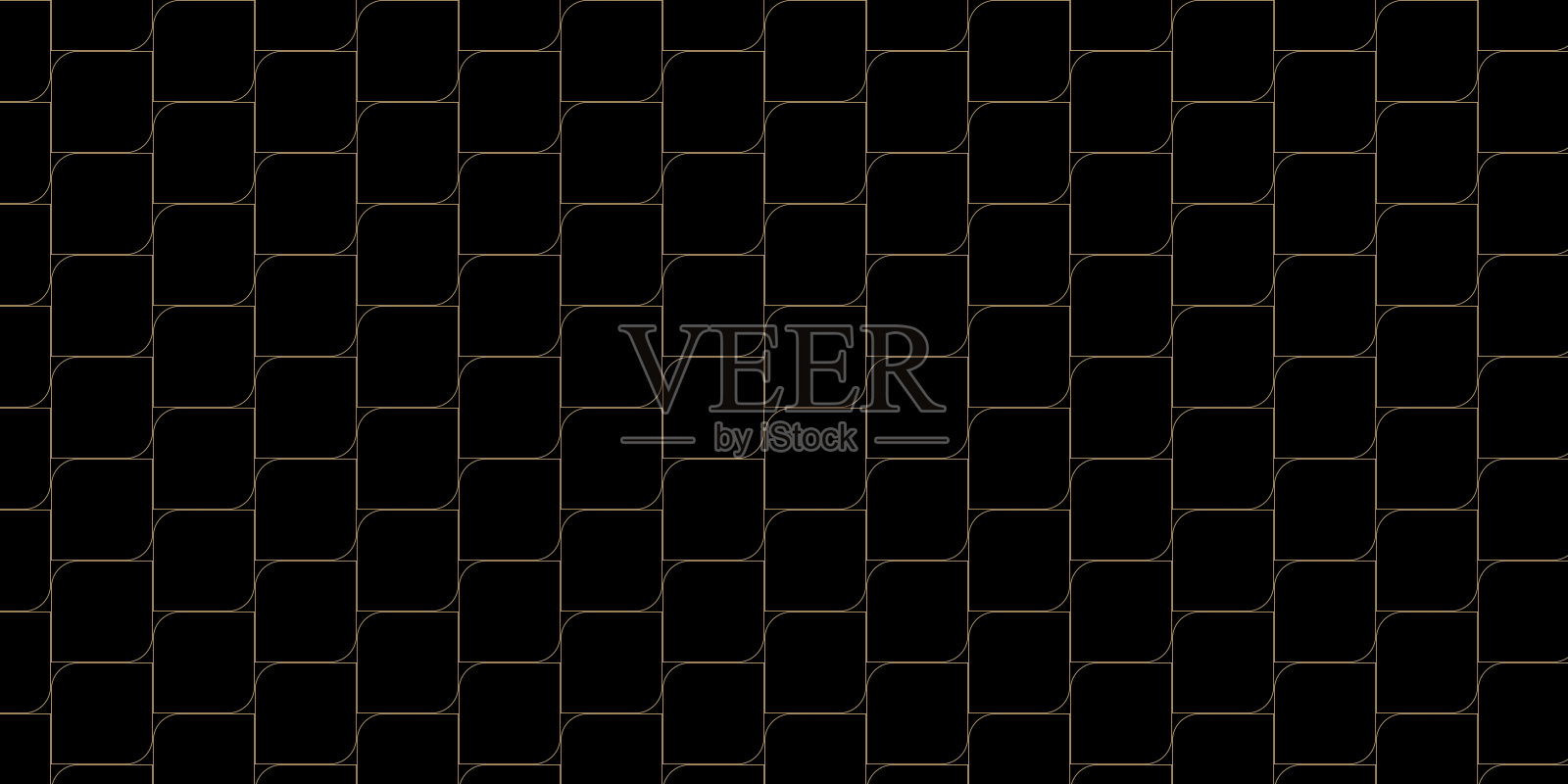 几何无缝图案集。抽象几何图形设计印刷3D拱形图案。无缝几何拱形图案。插画图片素材