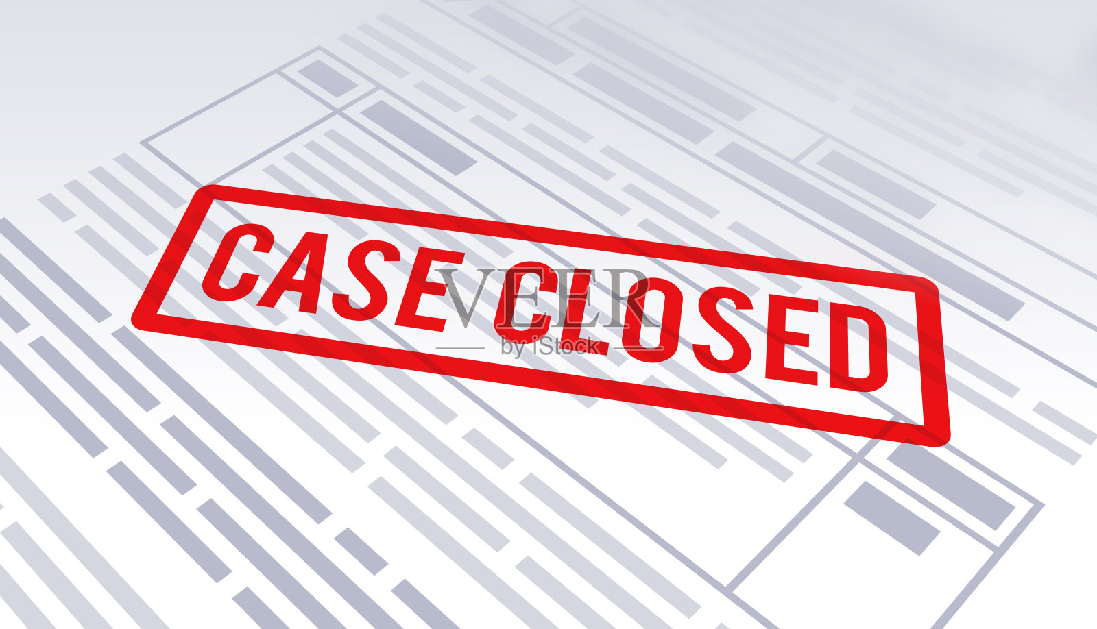 案件已结合法律诉讼文件红色印章插画图片素材