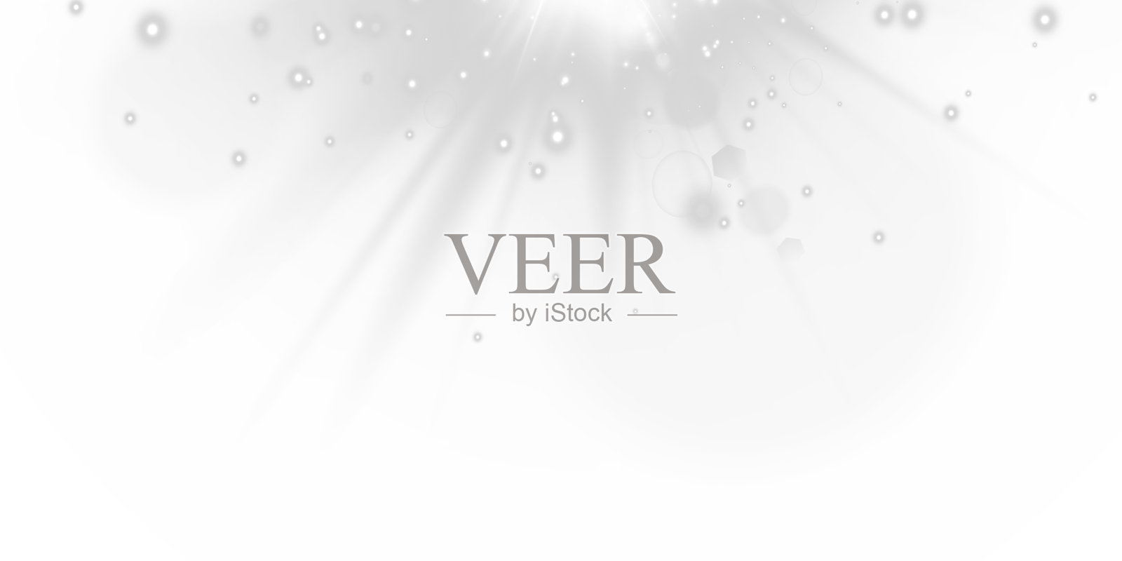 发光的阳光和闪烁的光效，带有镜头光晕，背景透明插画图片素材