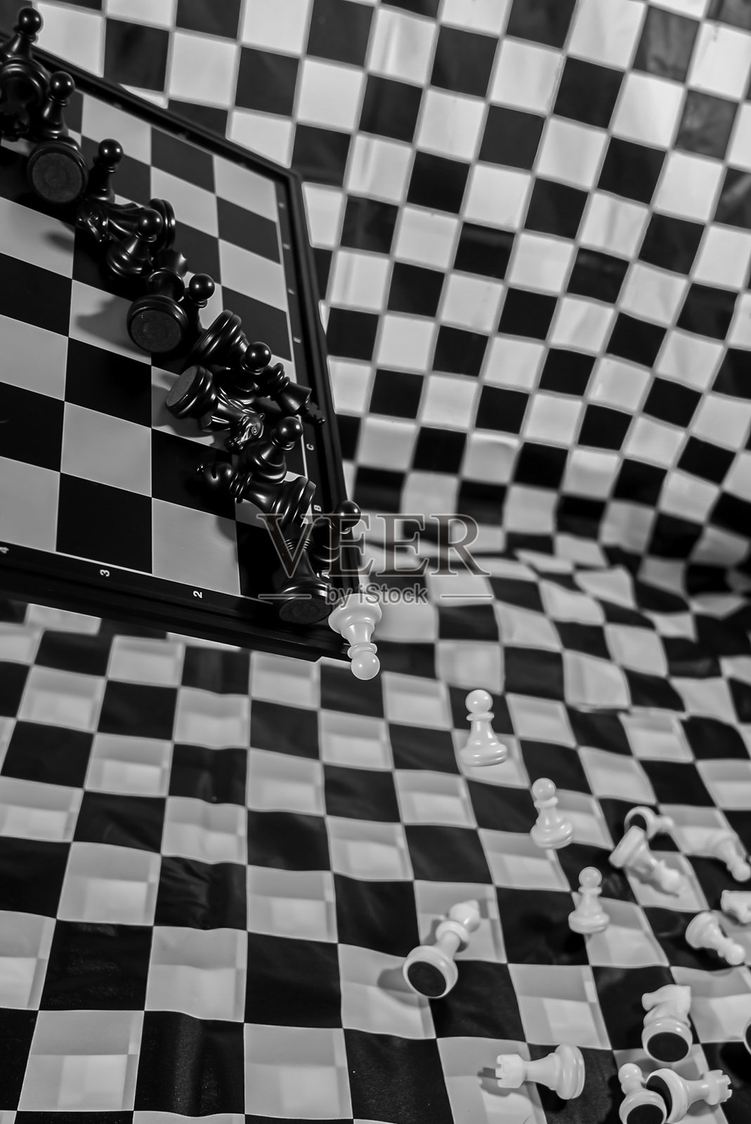 奇怪的国际象棋游戏照片摄影图片