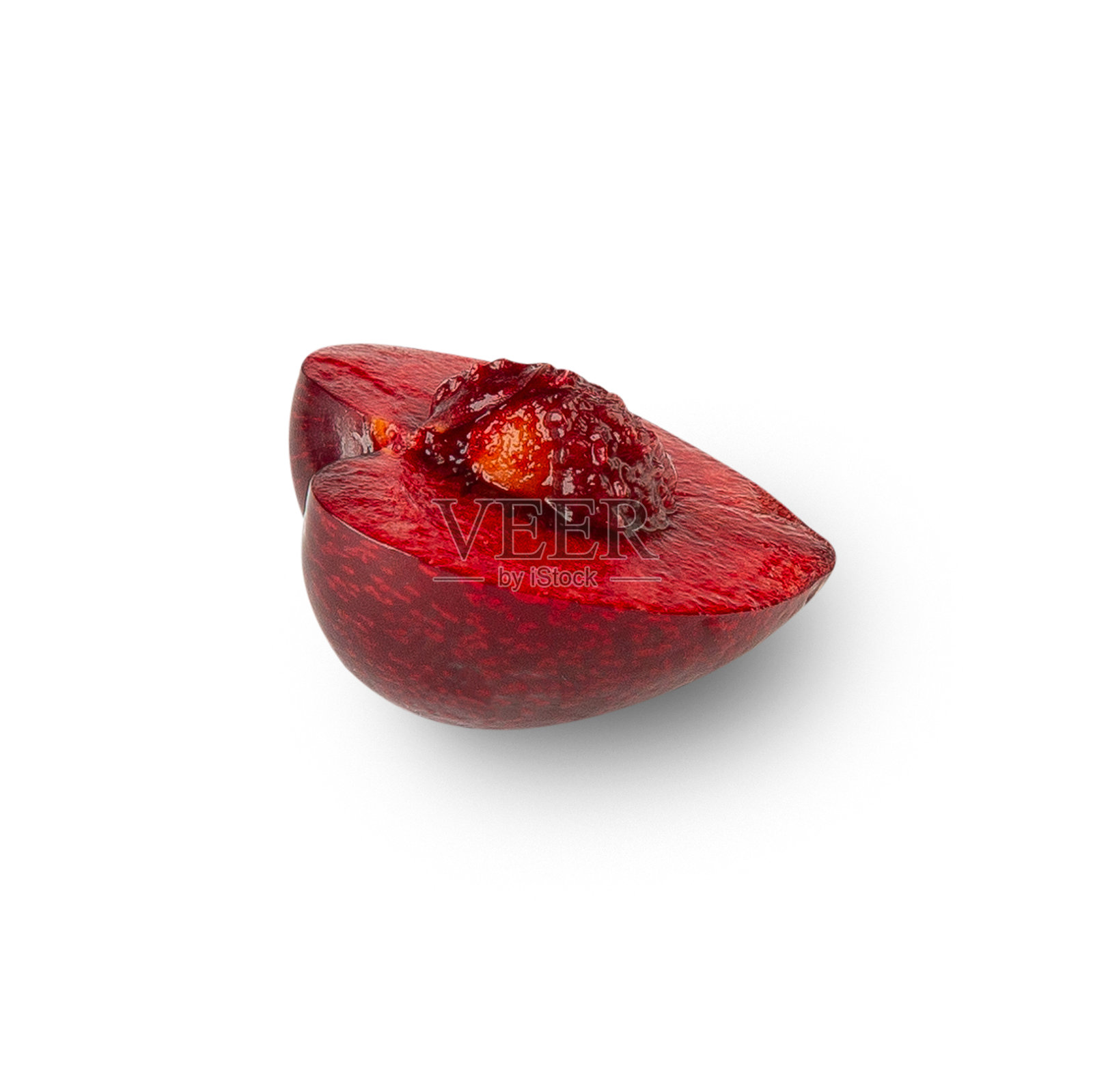 樱桃在白色背景上孤立，带有剪切路径，景深完整照片摄影图片