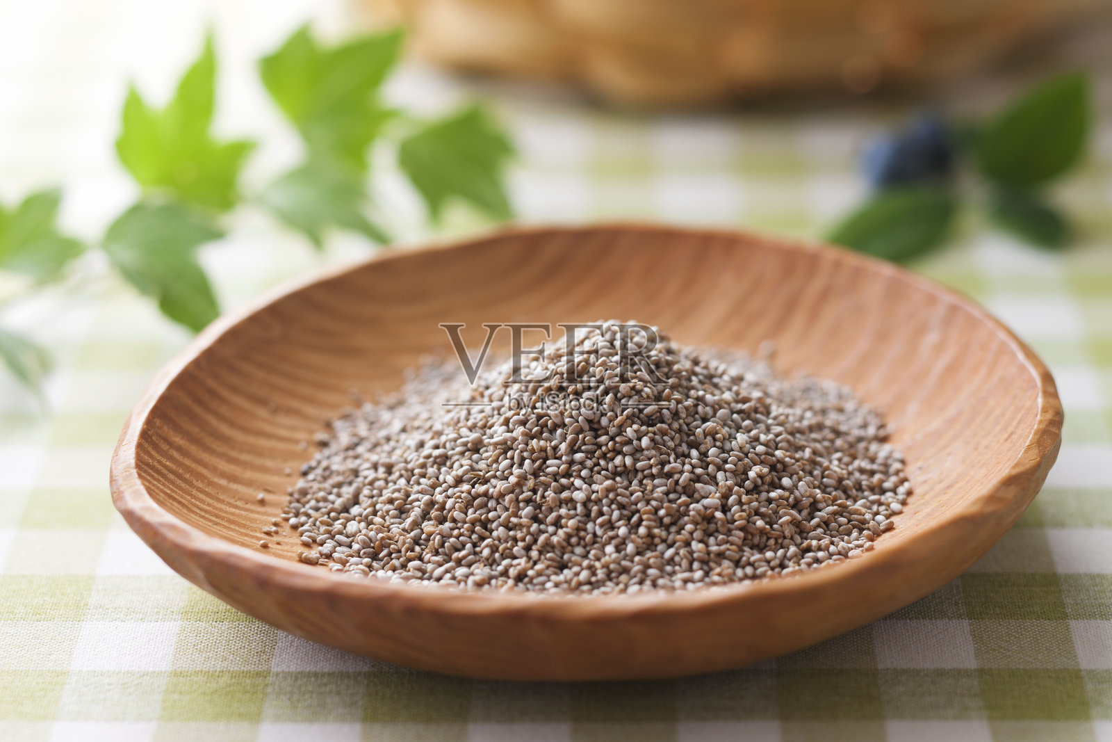 白色奇亚籽照片摄影图片