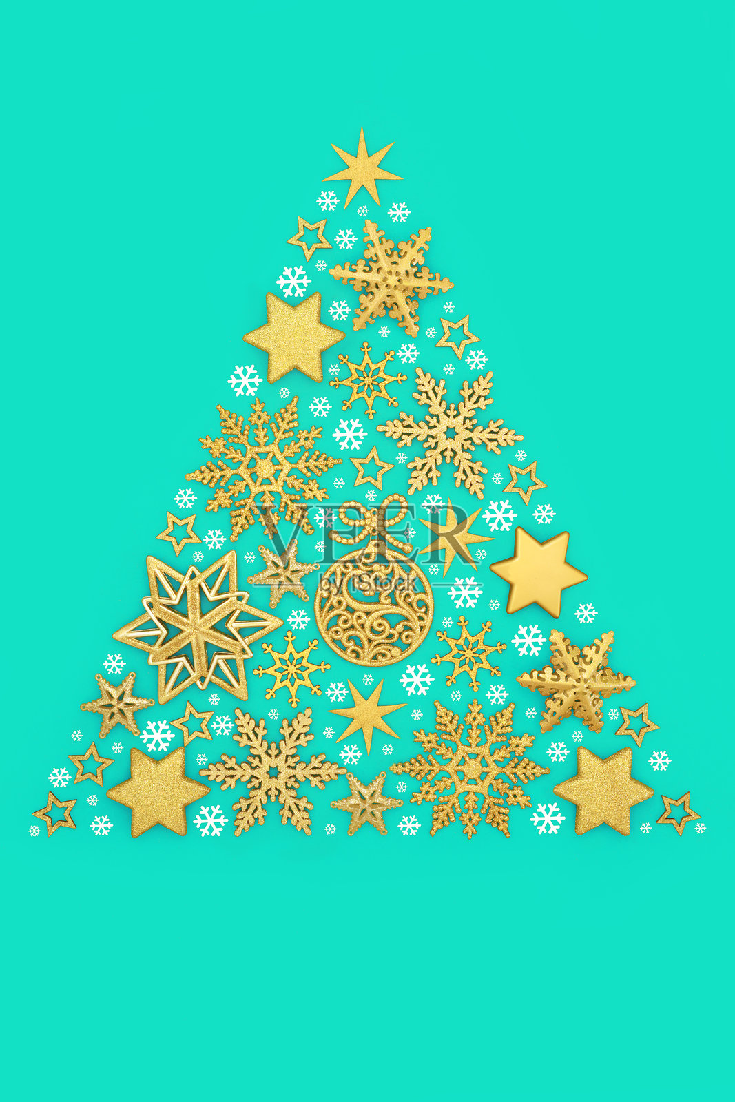 圣诞树概念形状节日抽象设计照片摄影图片