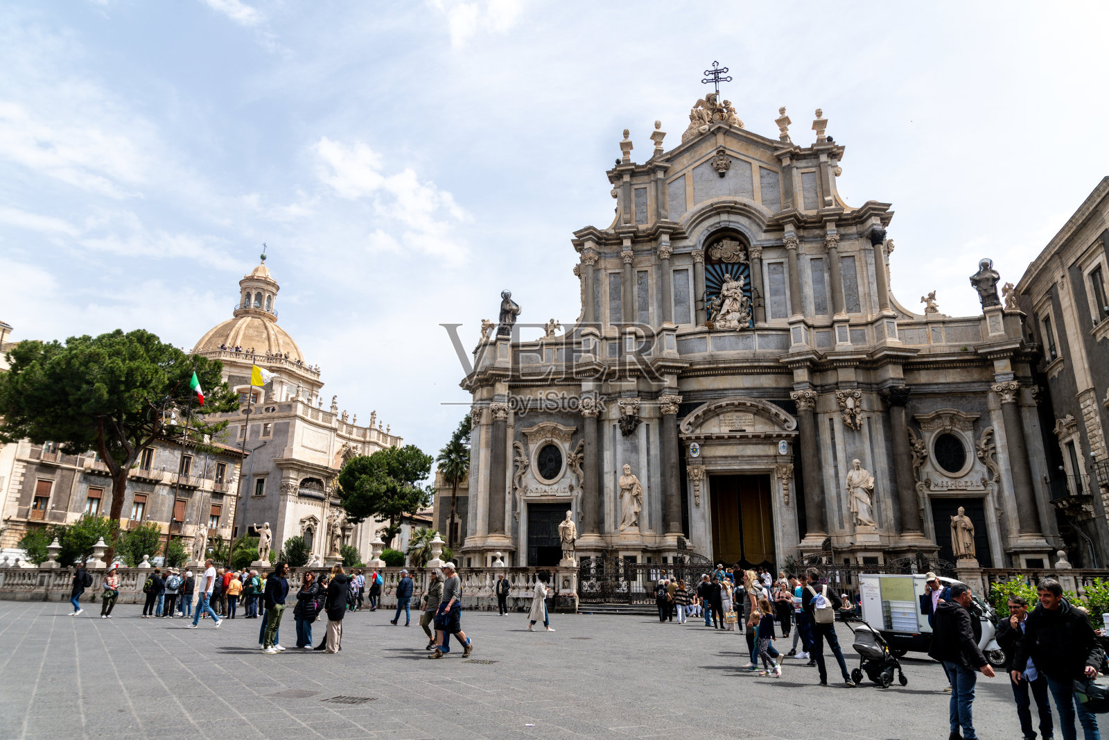 卡塔尼亚的圣阿加塔大教堂,西西里岛照片摄影图片