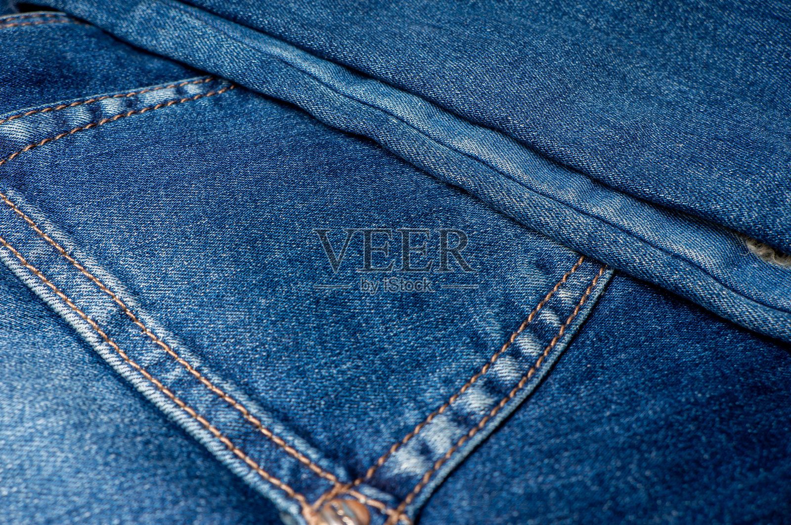 牛仔布衣物的细节特写照片摄影图片