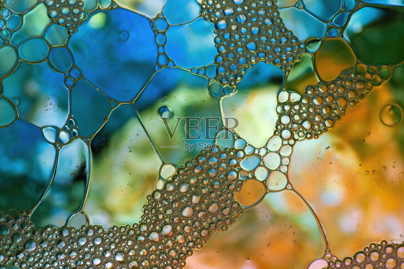 流体中的气泡，特写，抽象背景照片摄影图片