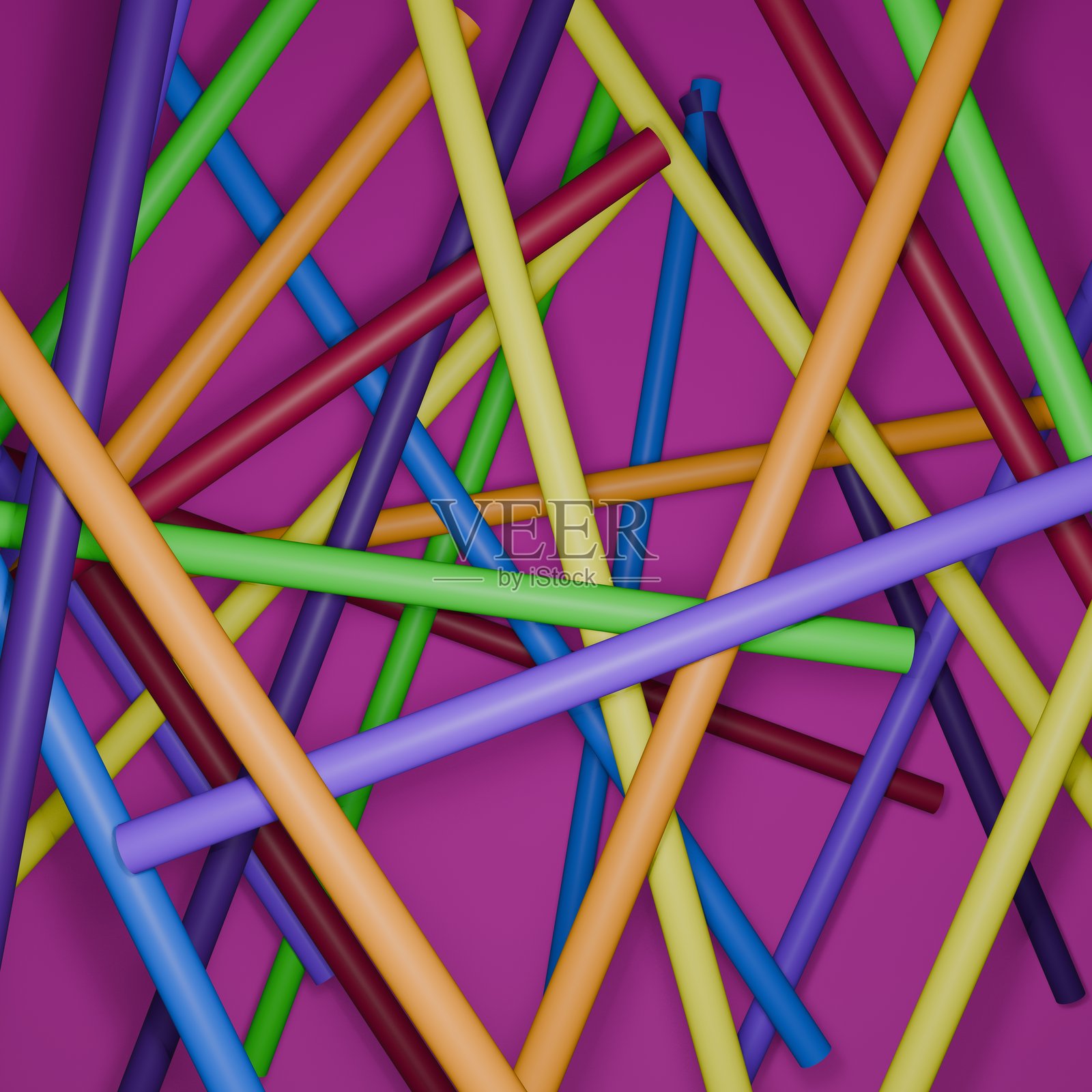 五彩缤纷的棒状抽象背景照片摄影图片