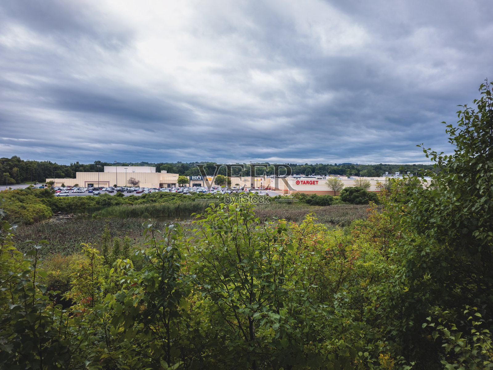 桑格镇购物中心城市景观照片摄影图片