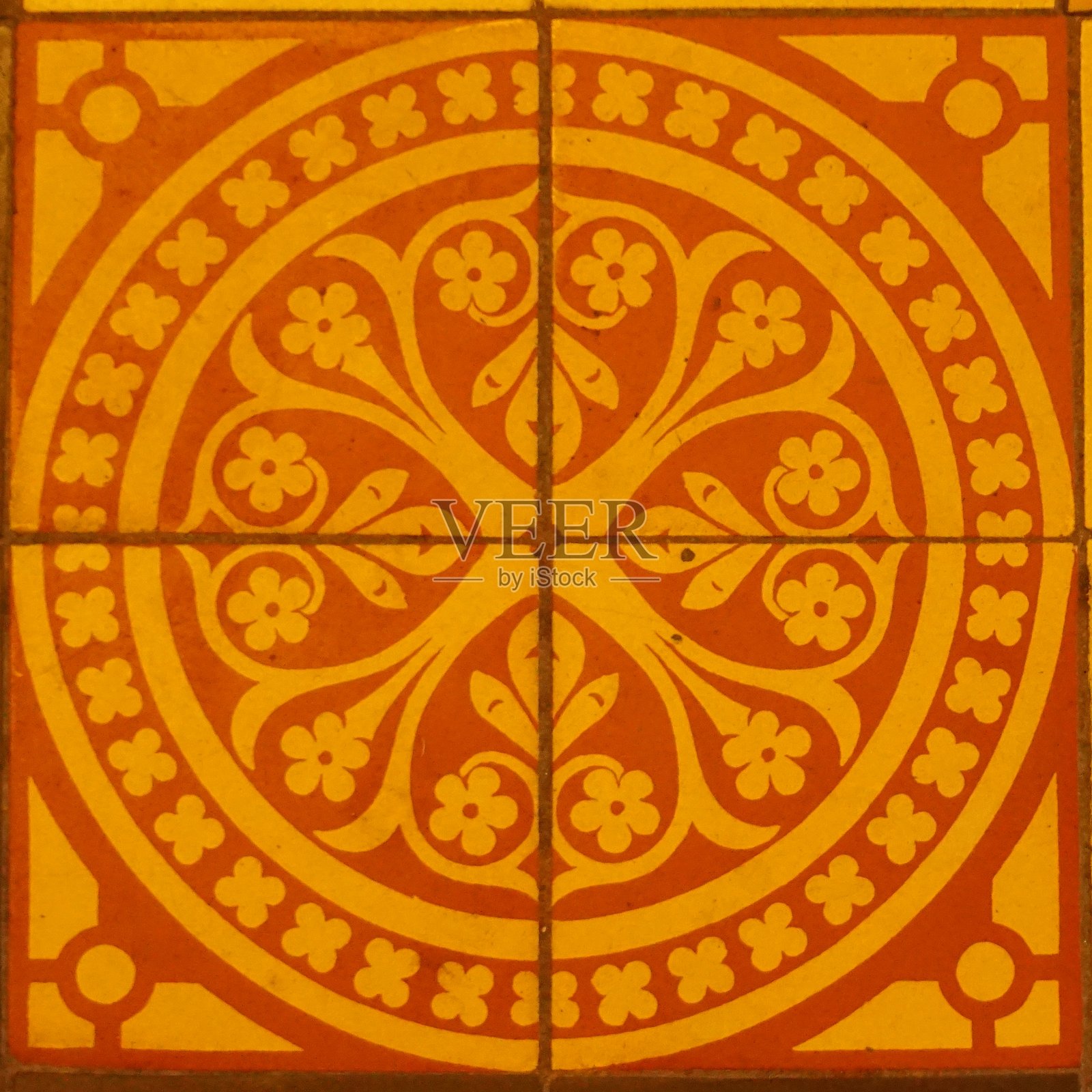 古董瓷砖照片摄影图片