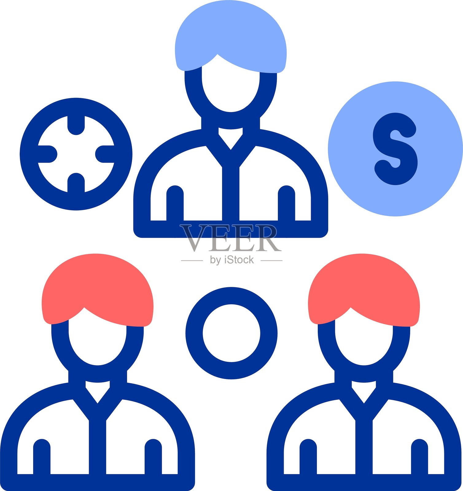 资源管理 彩色填充图标插画图片素材