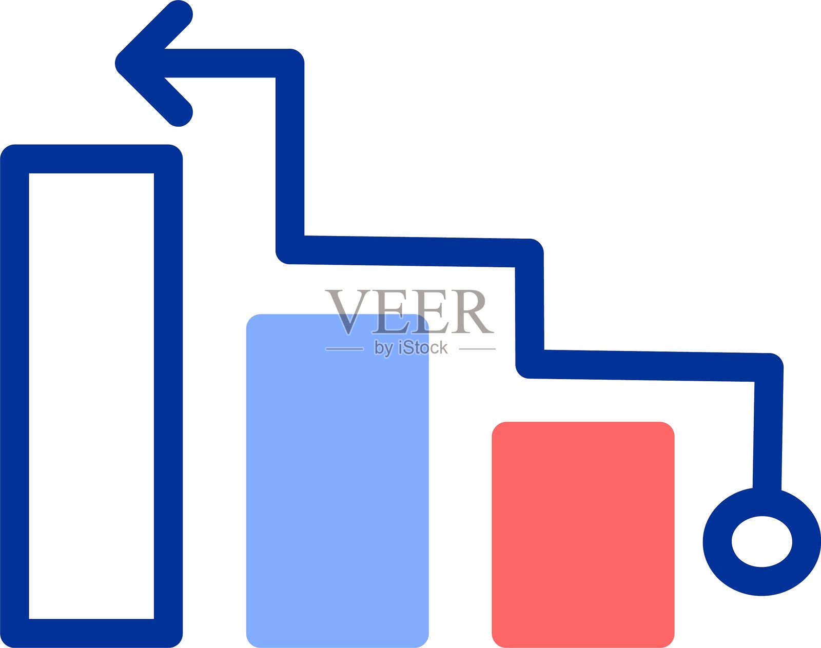 分析 彩色填充图标插画图片素材