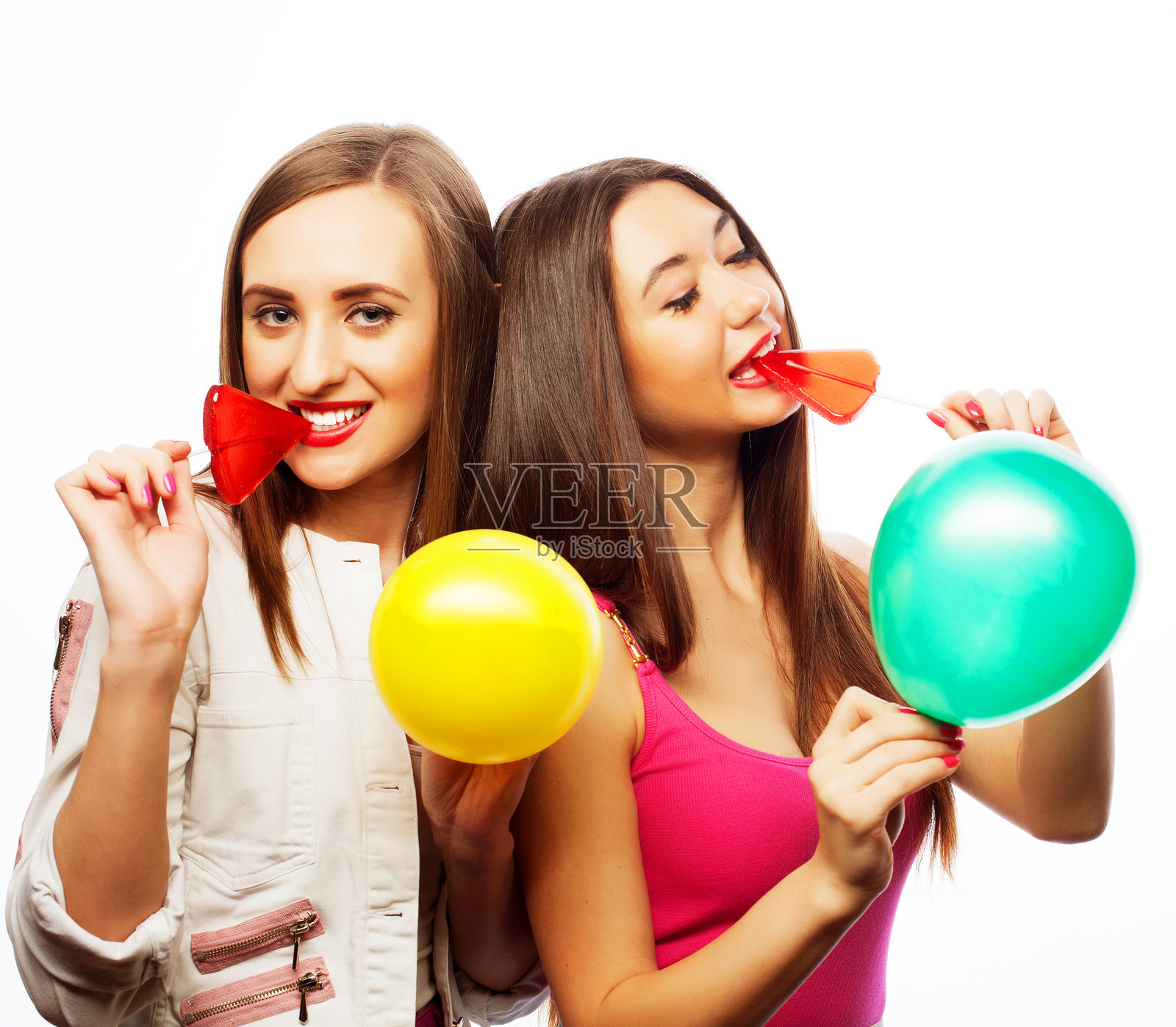 快乐的女孩们照片摄影图片