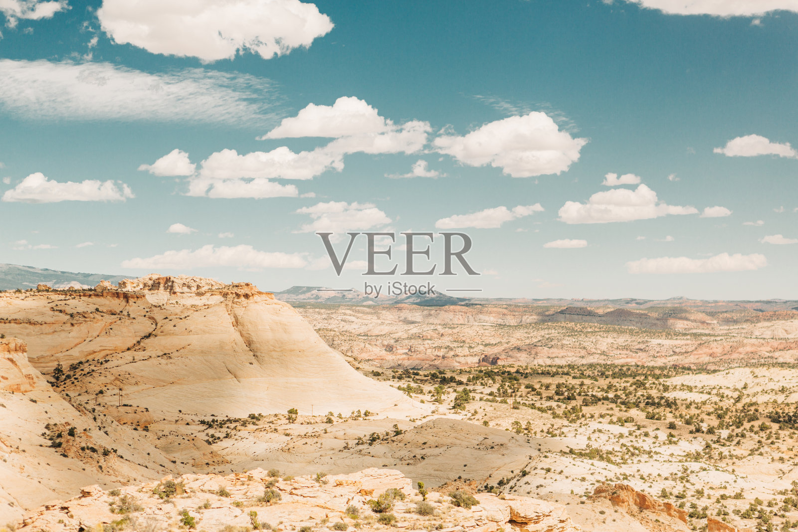 岩石顶视角的宏伟阶梯埃斯卡兰特景观照片摄影图片