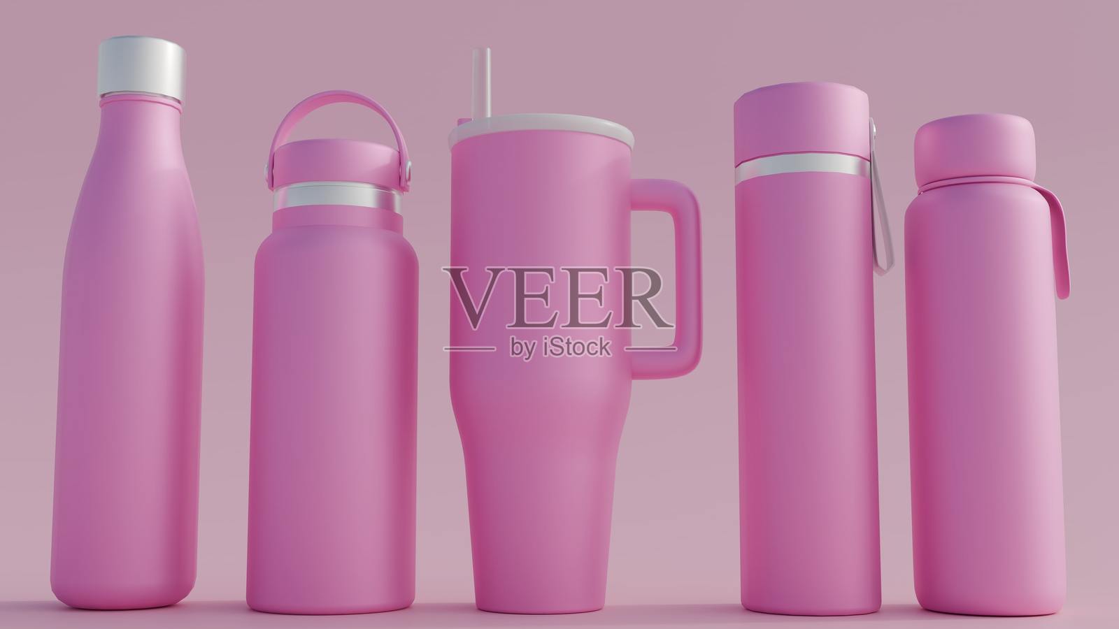 一组各种各样的单色粉色调的Tumblr风格图片照片摄影图片