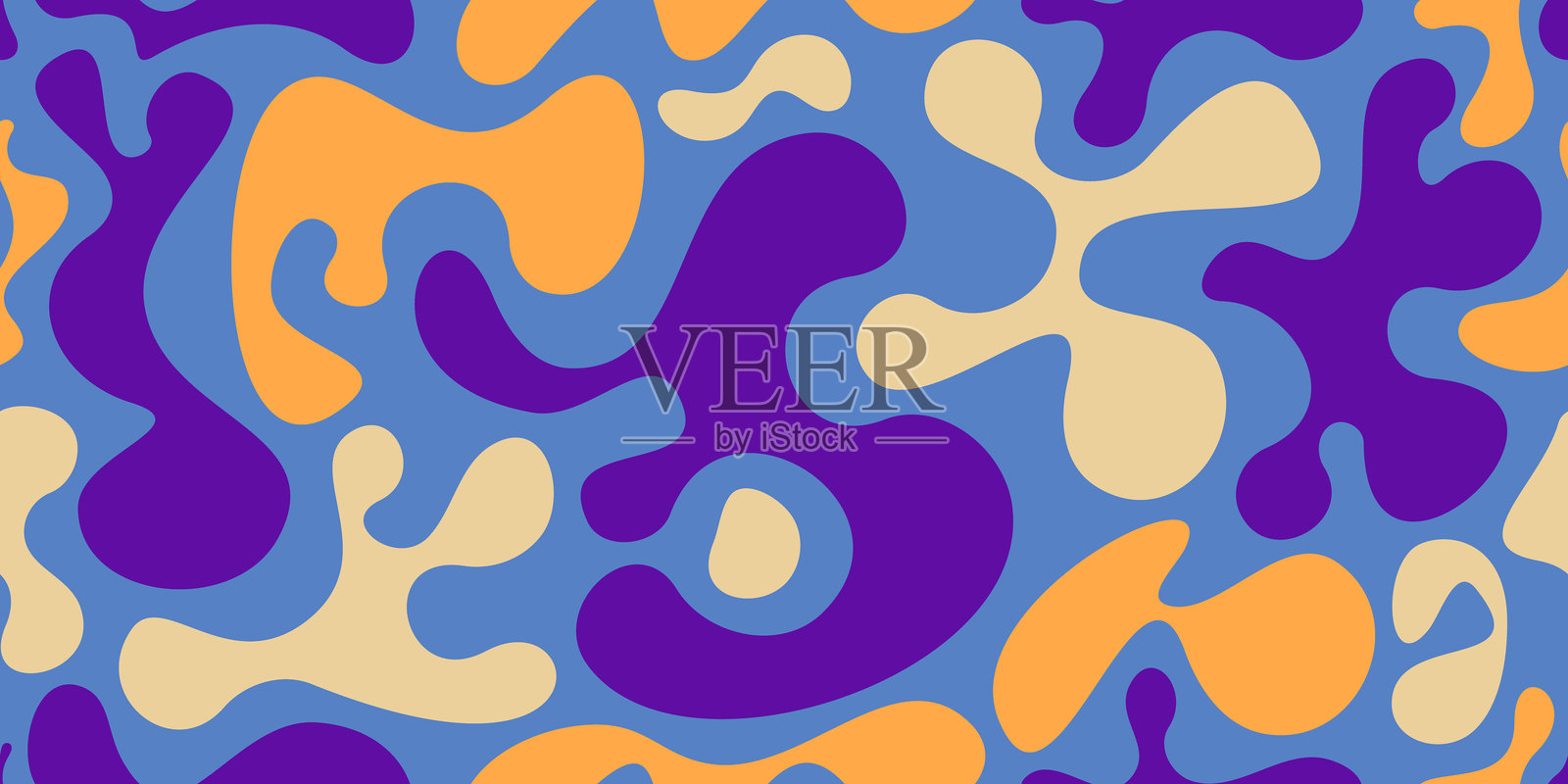 奇特的液体形状图案插画图片素材