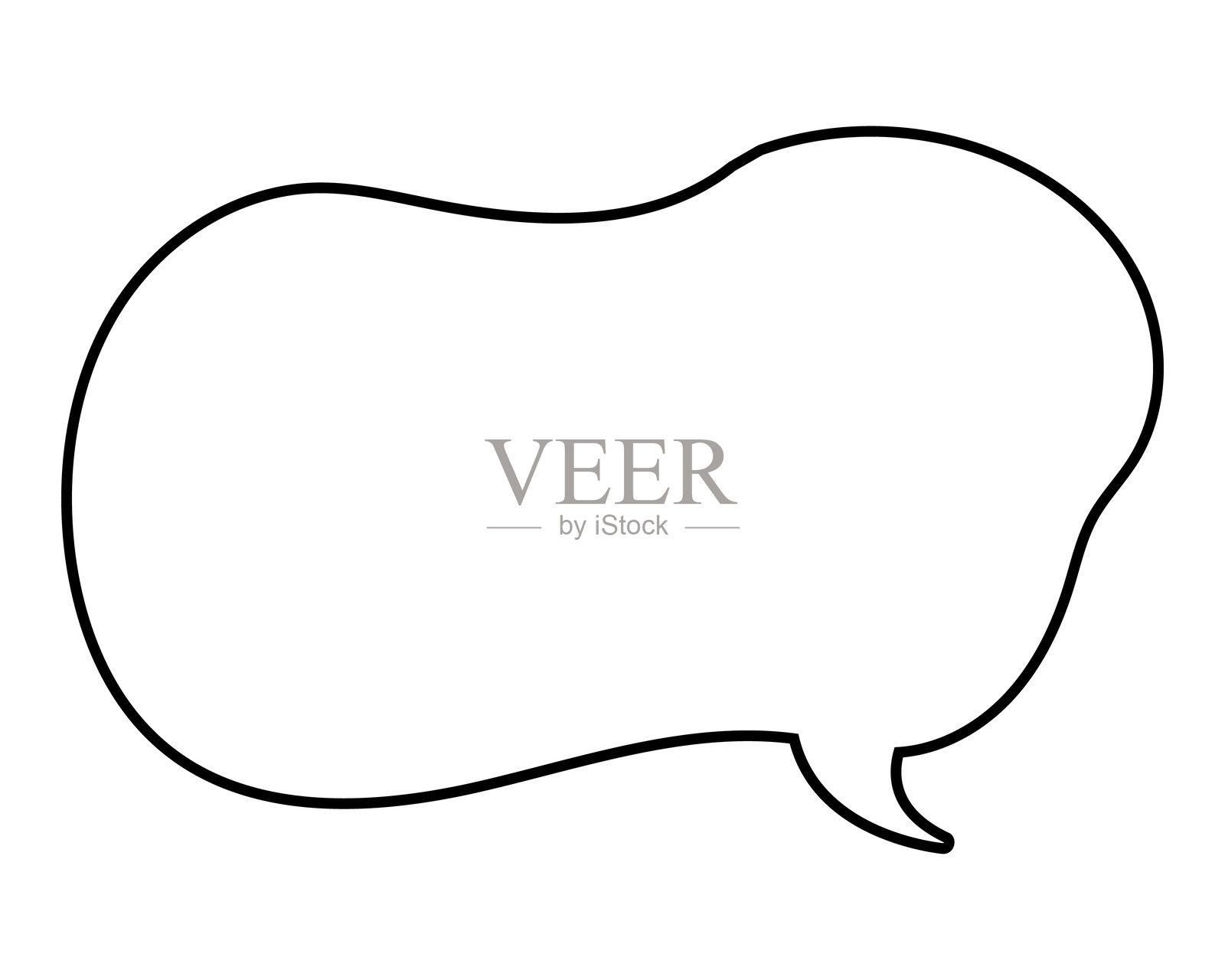 简单的气球柔和线条云朵形状插画图片素材