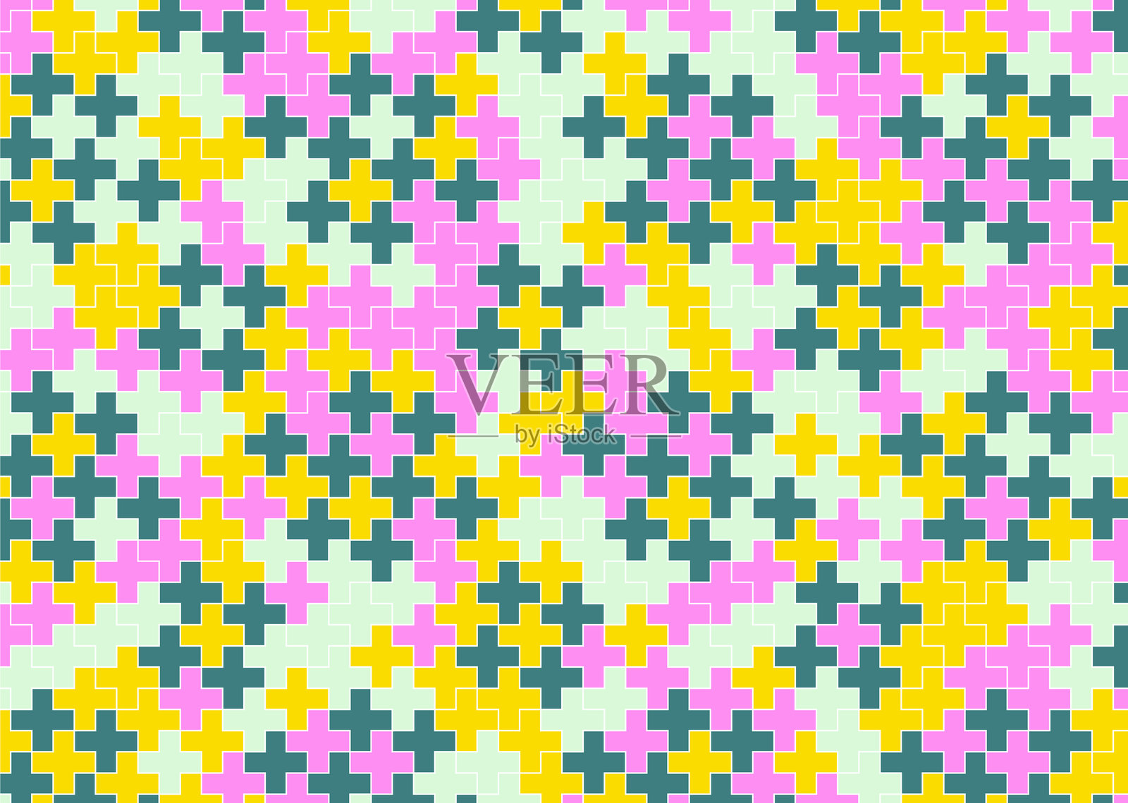 几何图案瓷砖背景插画图片素材