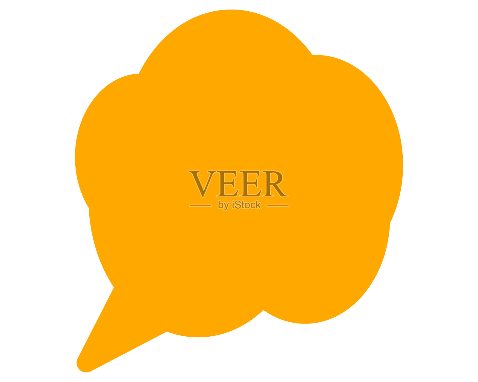 简单的彩色爆炸云形状插画图片素材