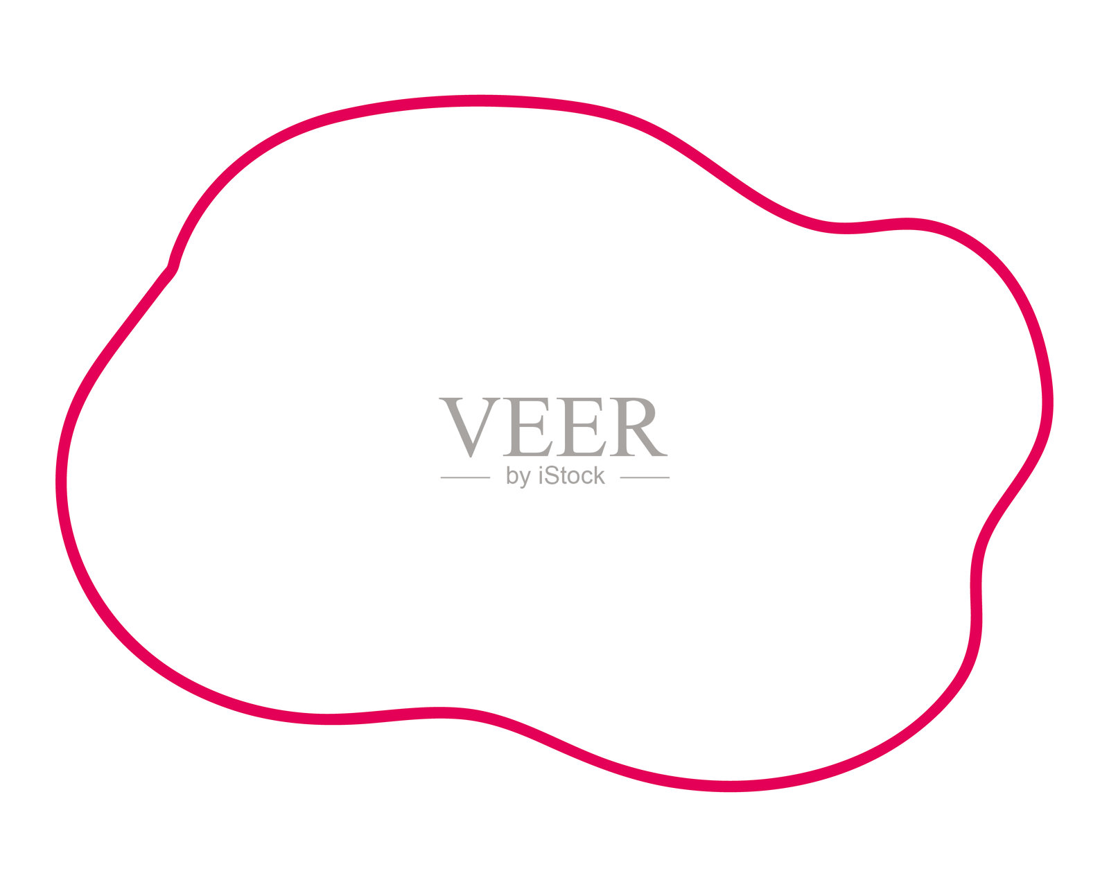 简单的气球柔和线条云朵形状插画图片素材