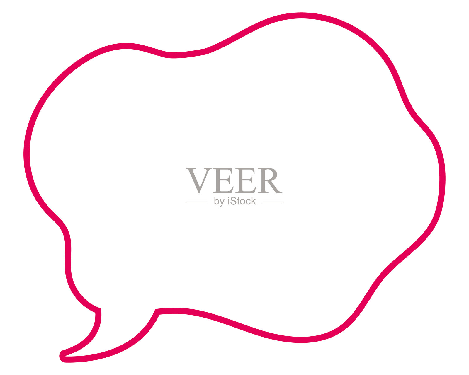 简单的气球柔和线条云朵形状插画图片素材