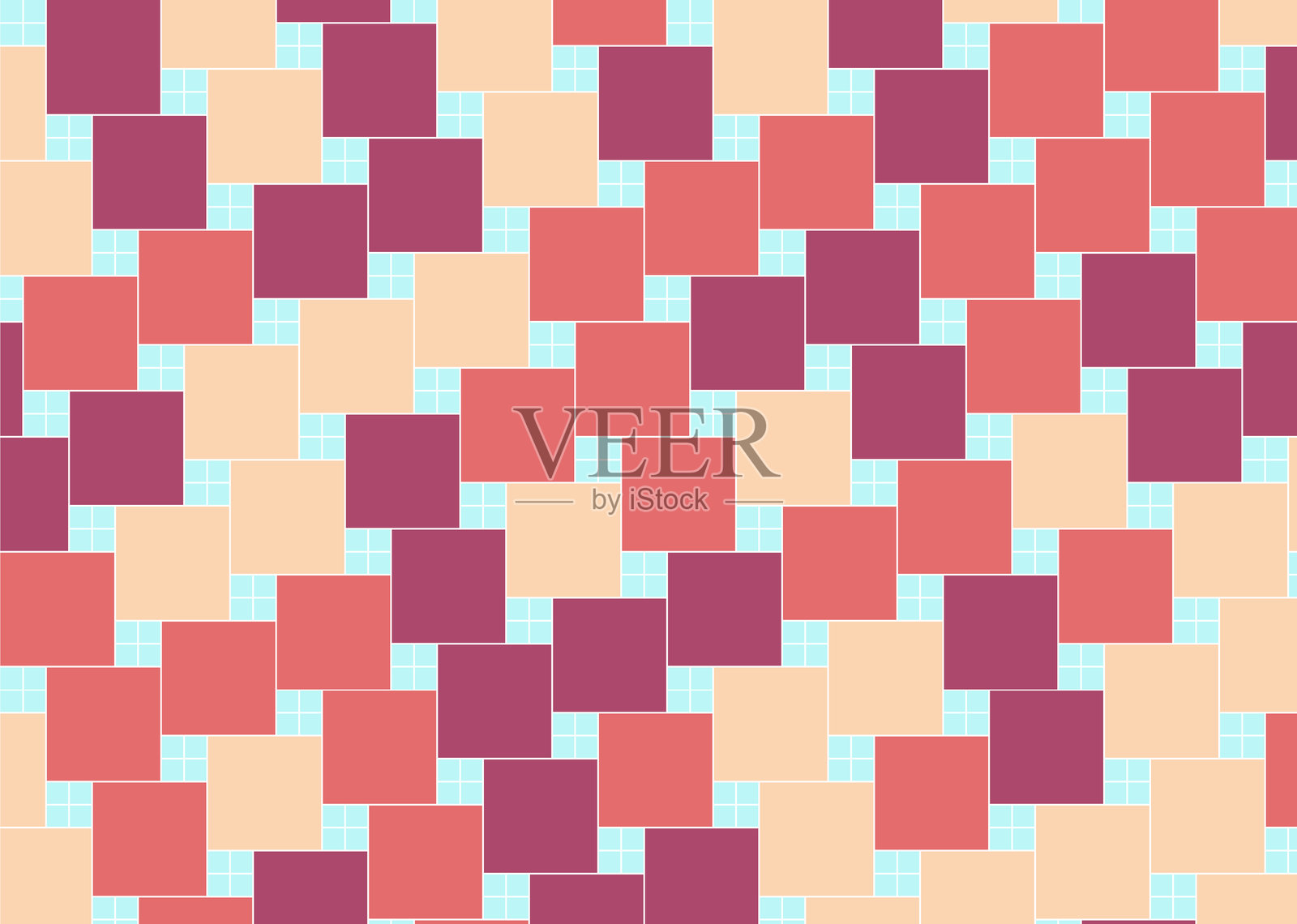 几何图案瓷砖背景插画图片素材