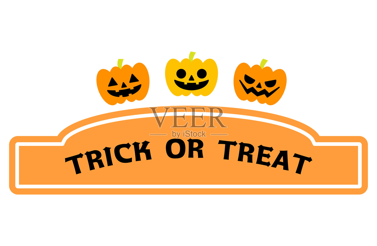 万圣节框架矢量插图，万圣节快乐插画图片素材