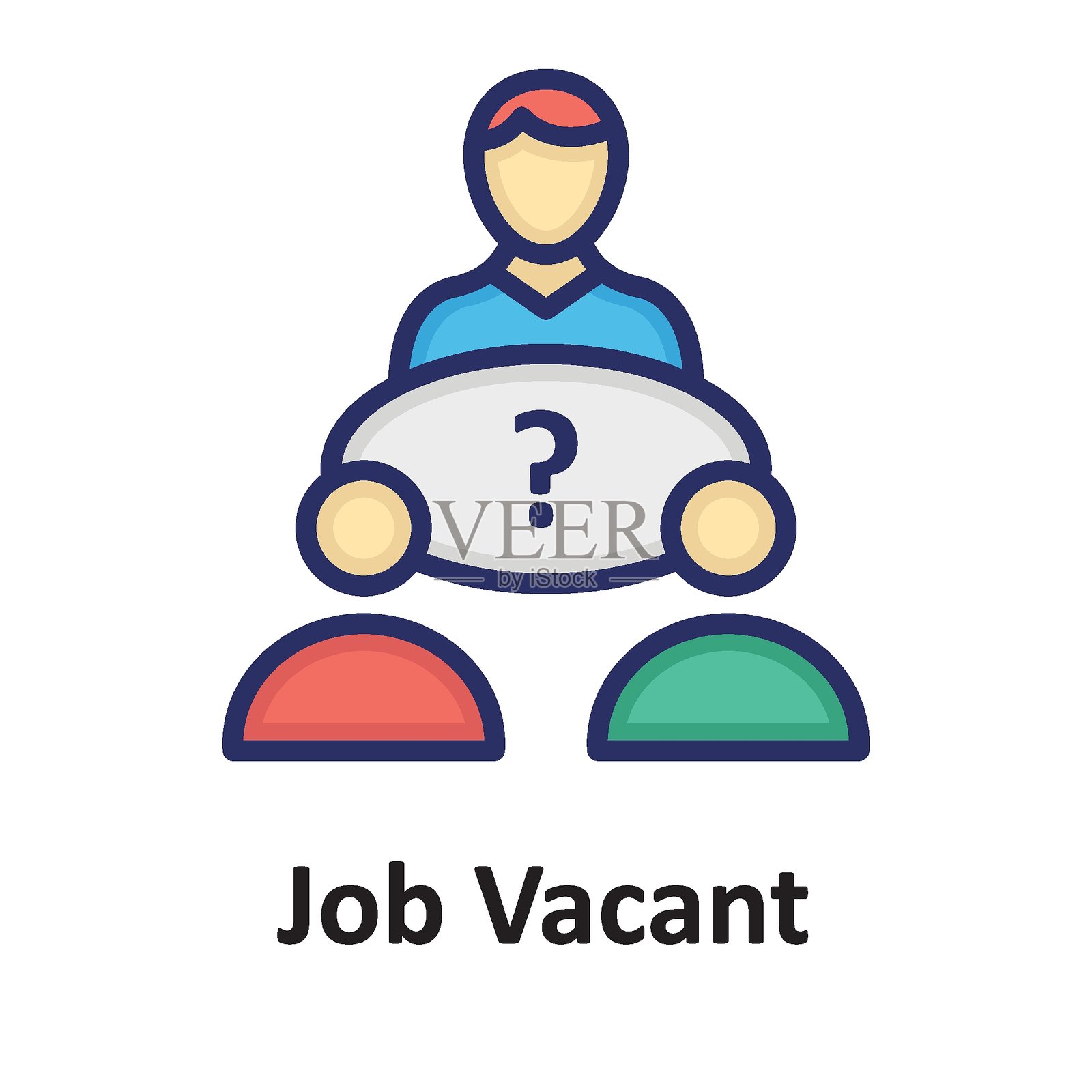 可轻松修改或编辑的简历孤立矢量图标插画图片素材