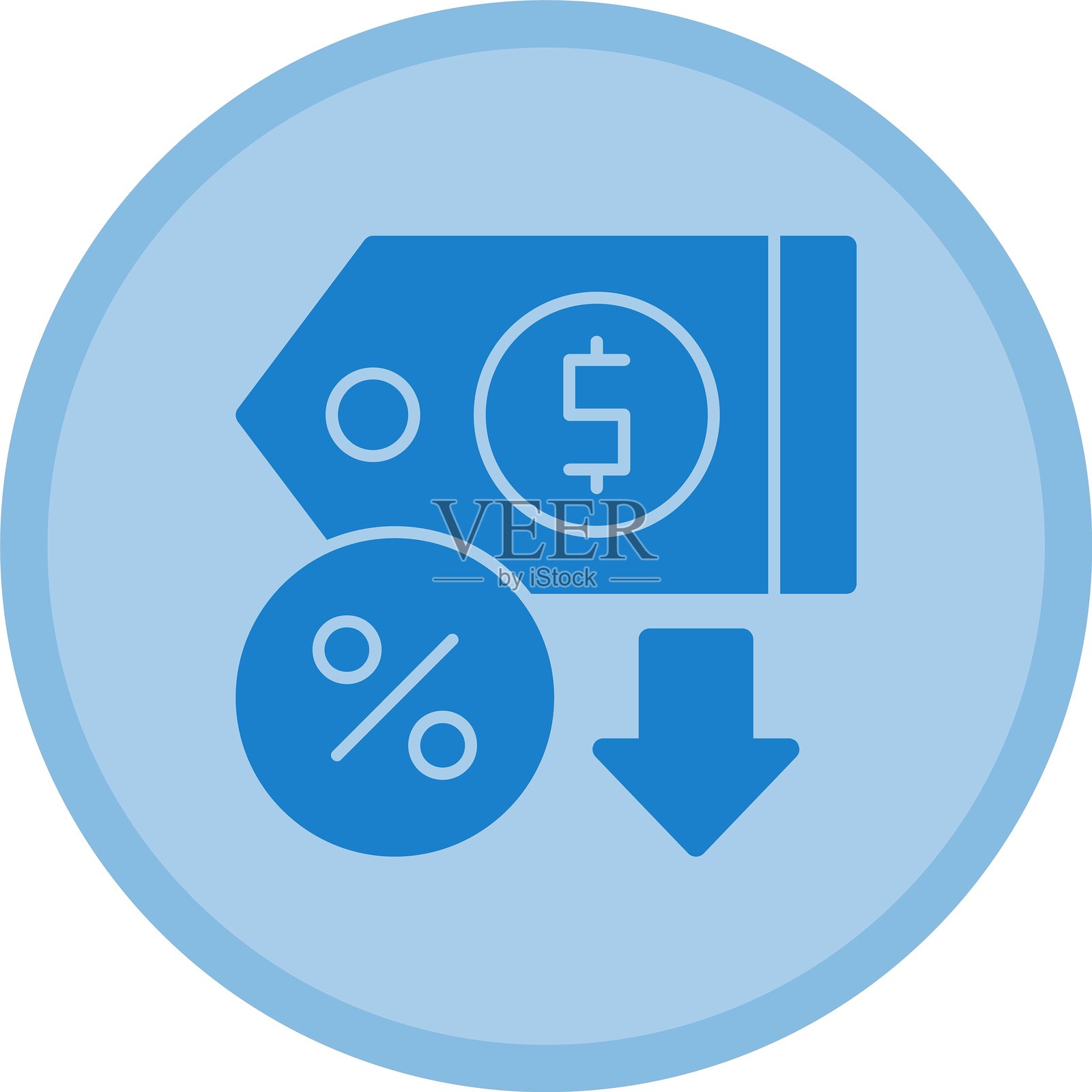 储蓄目标多彩圆圈插画图片素材