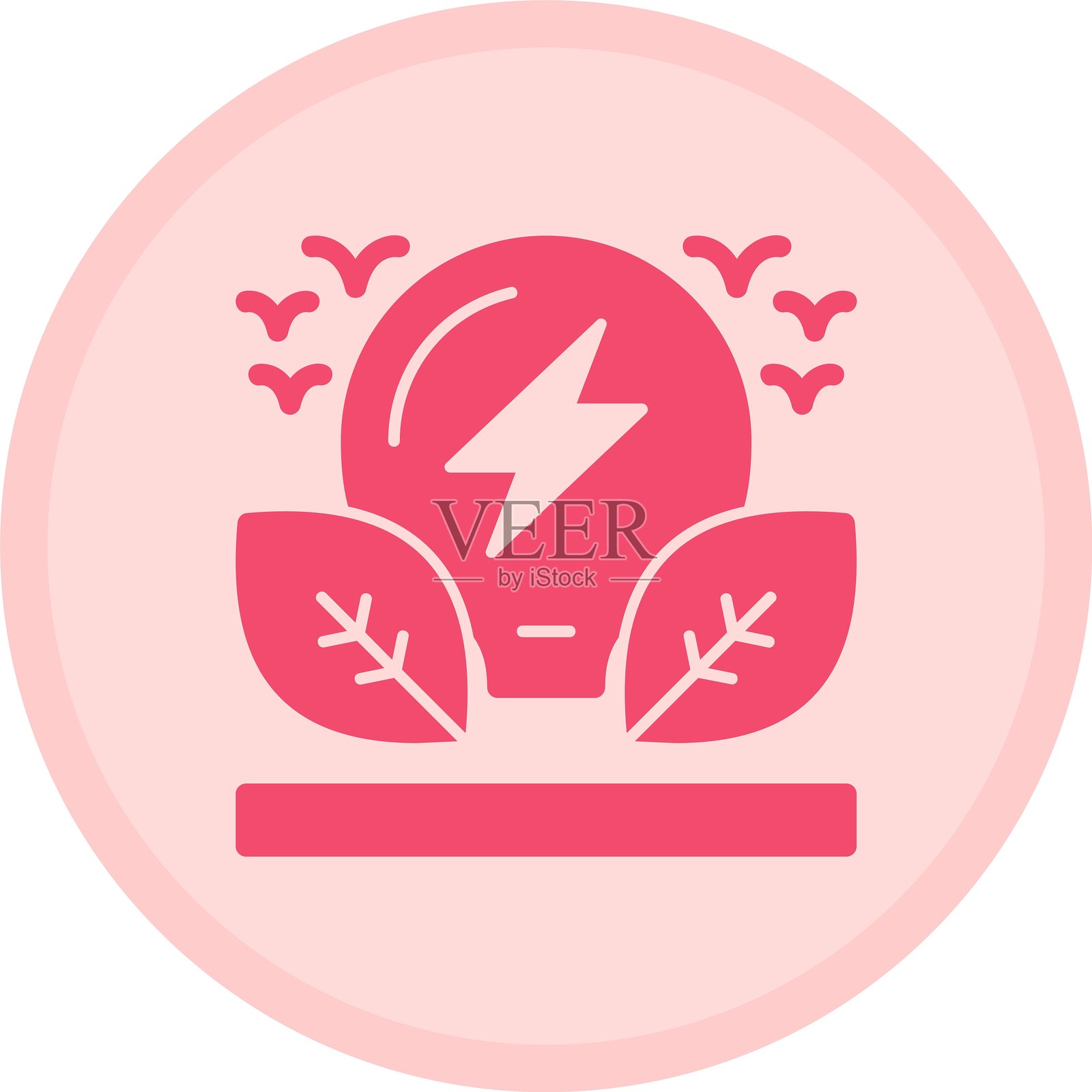 节能多彩圆圈插画图片素材