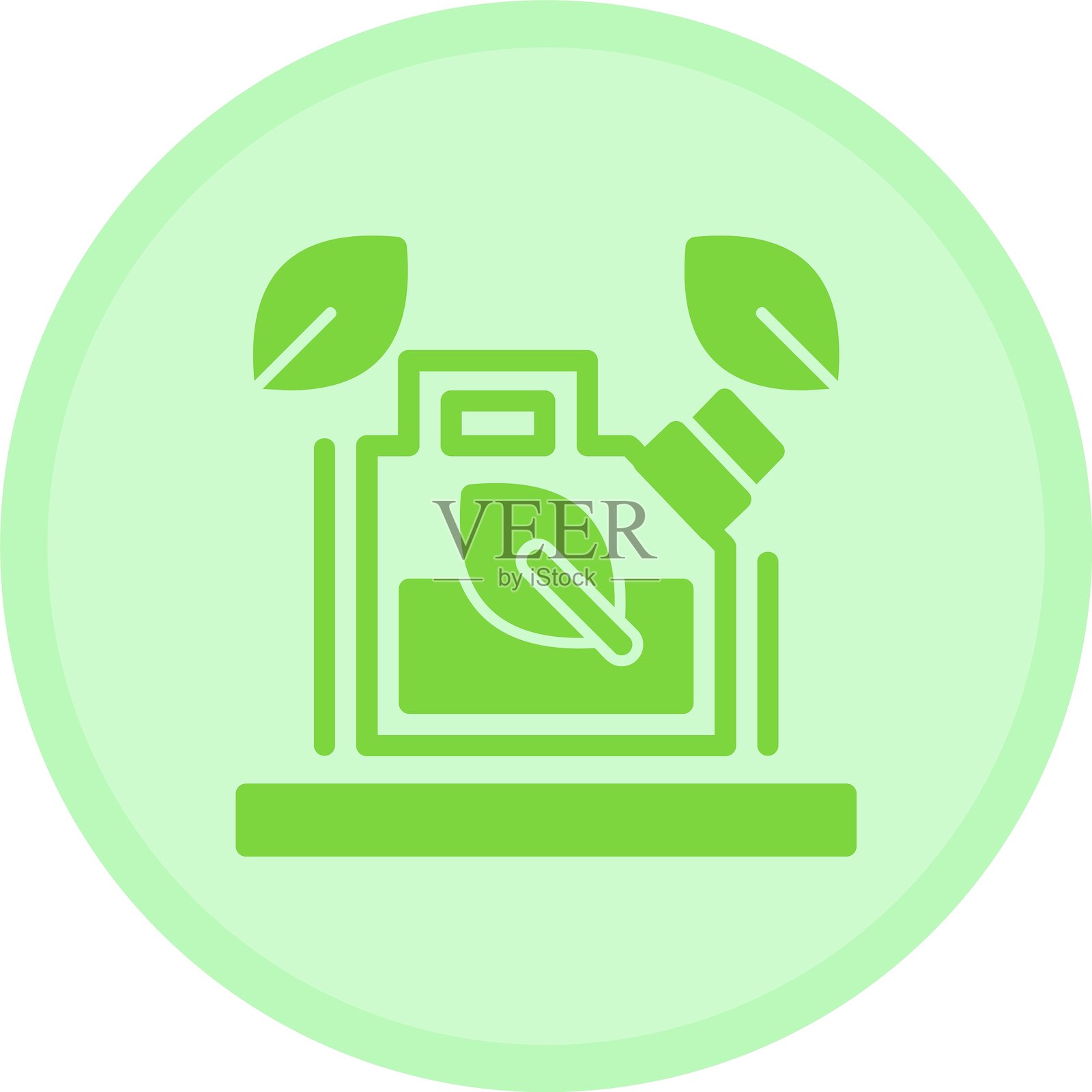 生物燃料多彩圆圈插画图片素材