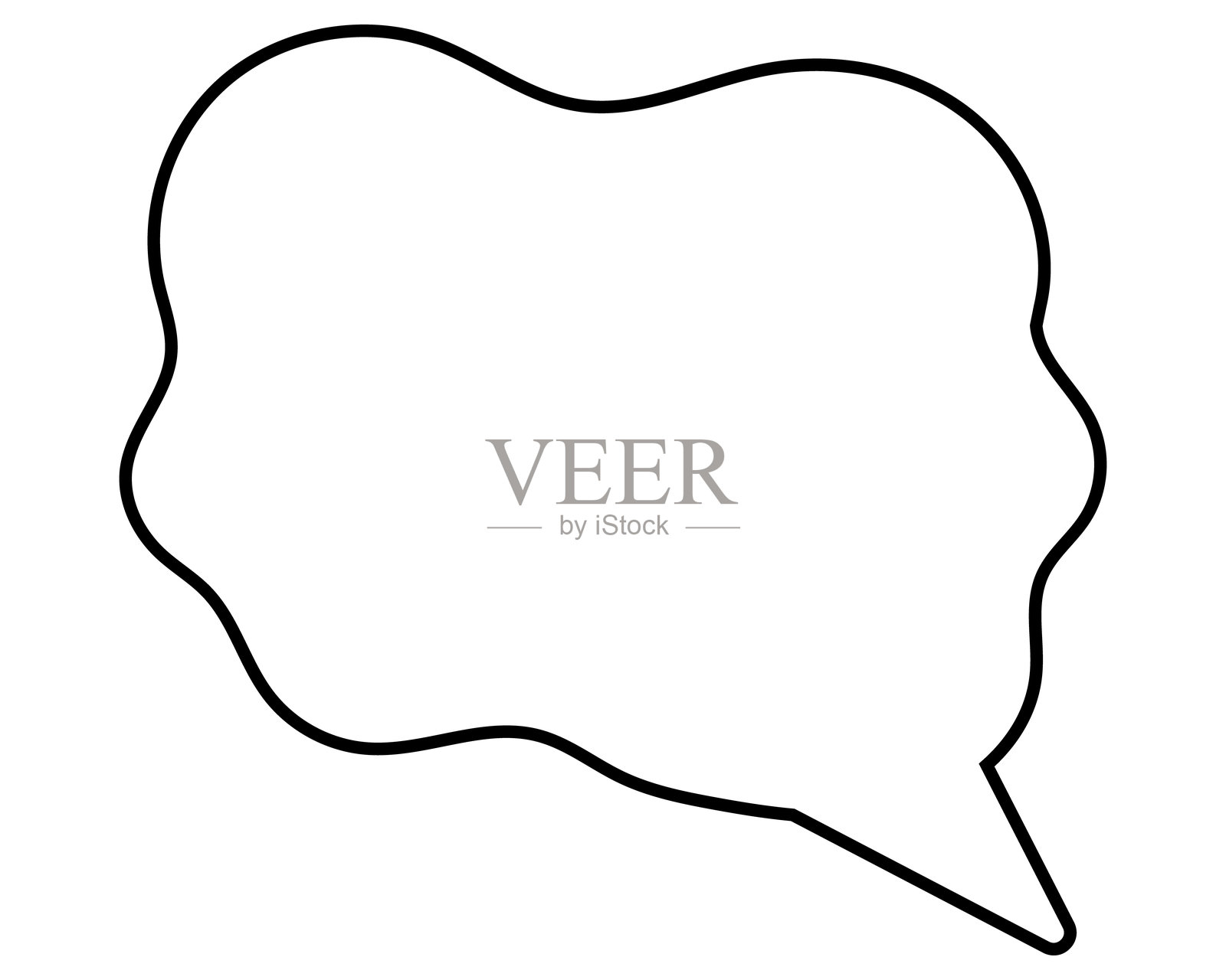 简单的气球柔和线条云朵形状插画图片素材