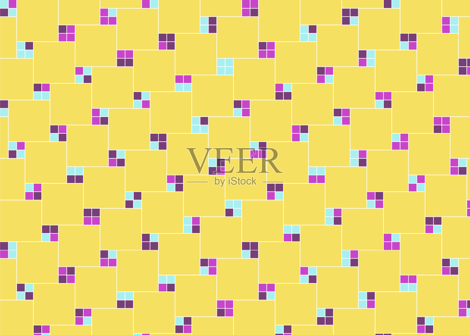 几何图案瓷砖背景插画图片素材