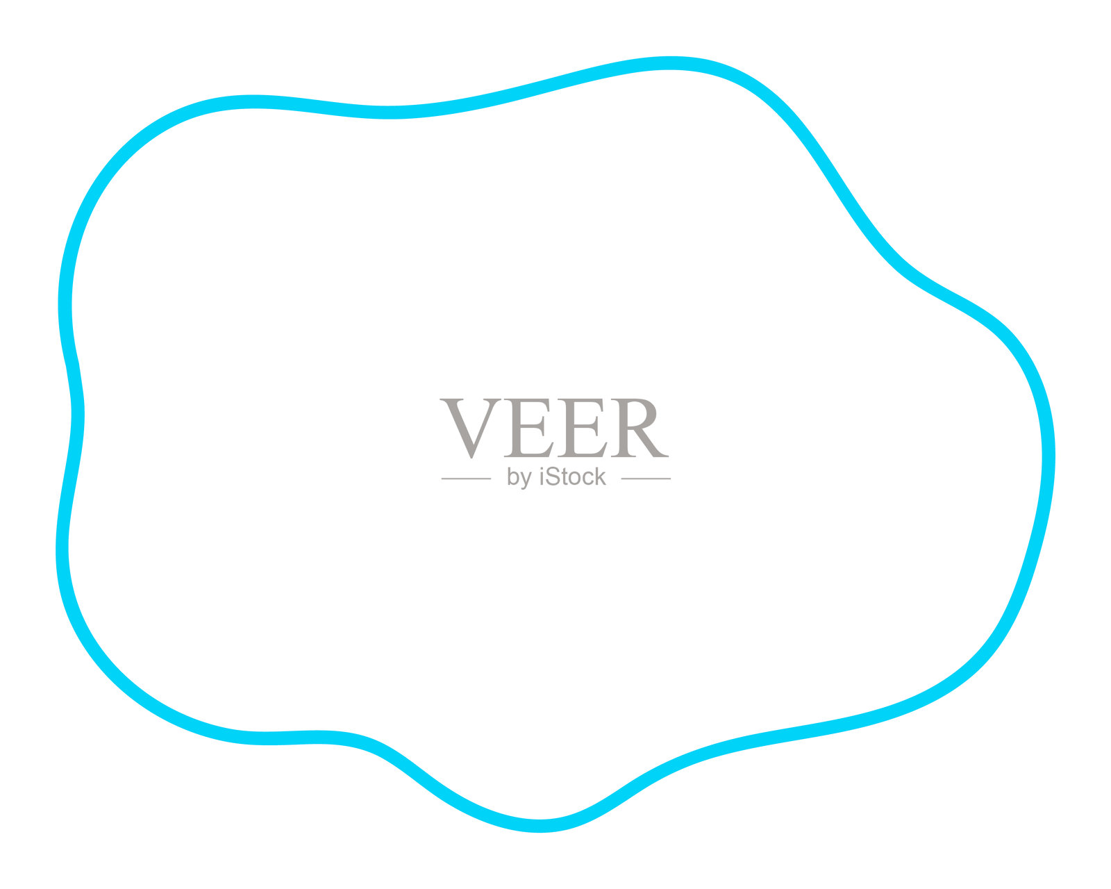 简单的气球柔和线条云朵形状插画图片素材