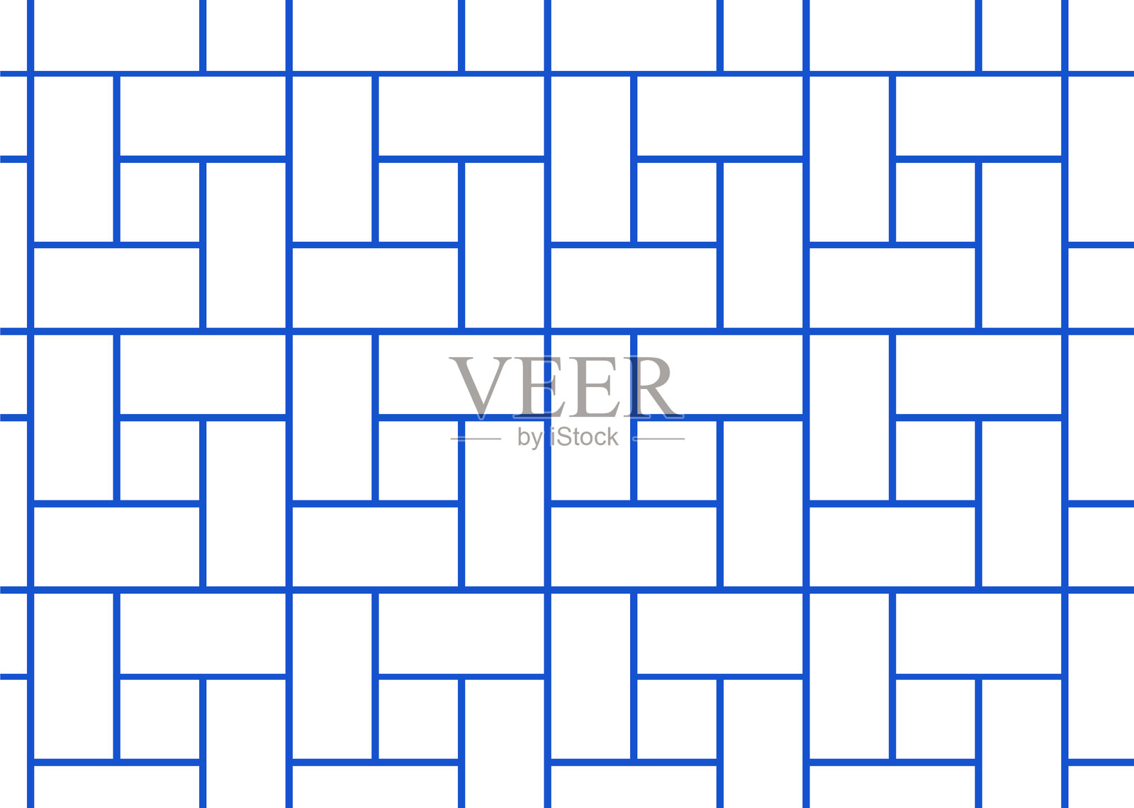 两种颜色的几何瓷砖图案背景插画图片素材