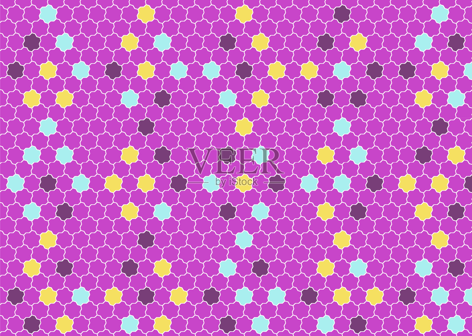 几何图案瓷砖背景插画图片素材