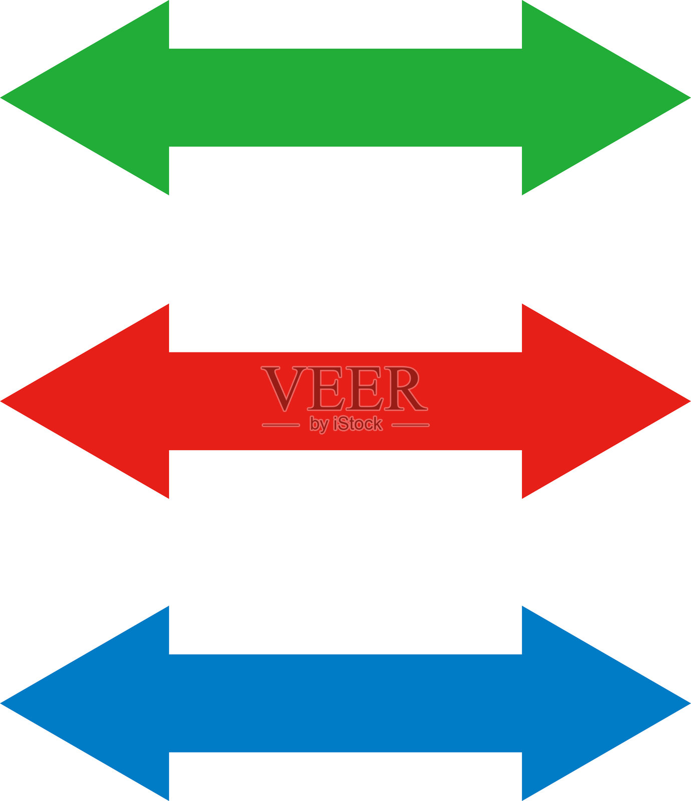 双箭头集合插画图片素材